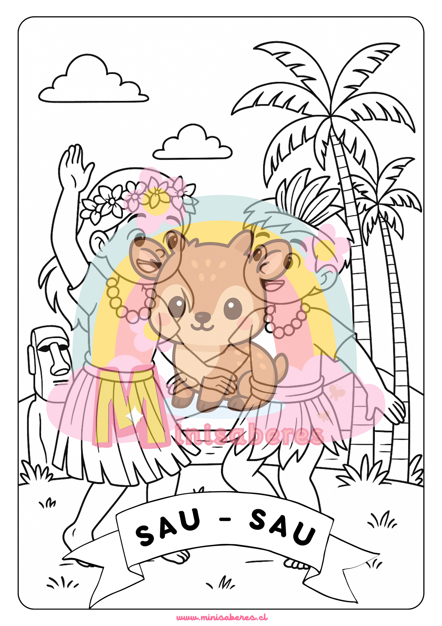 Libro para colorear - Bailes tÃpicos de Chile