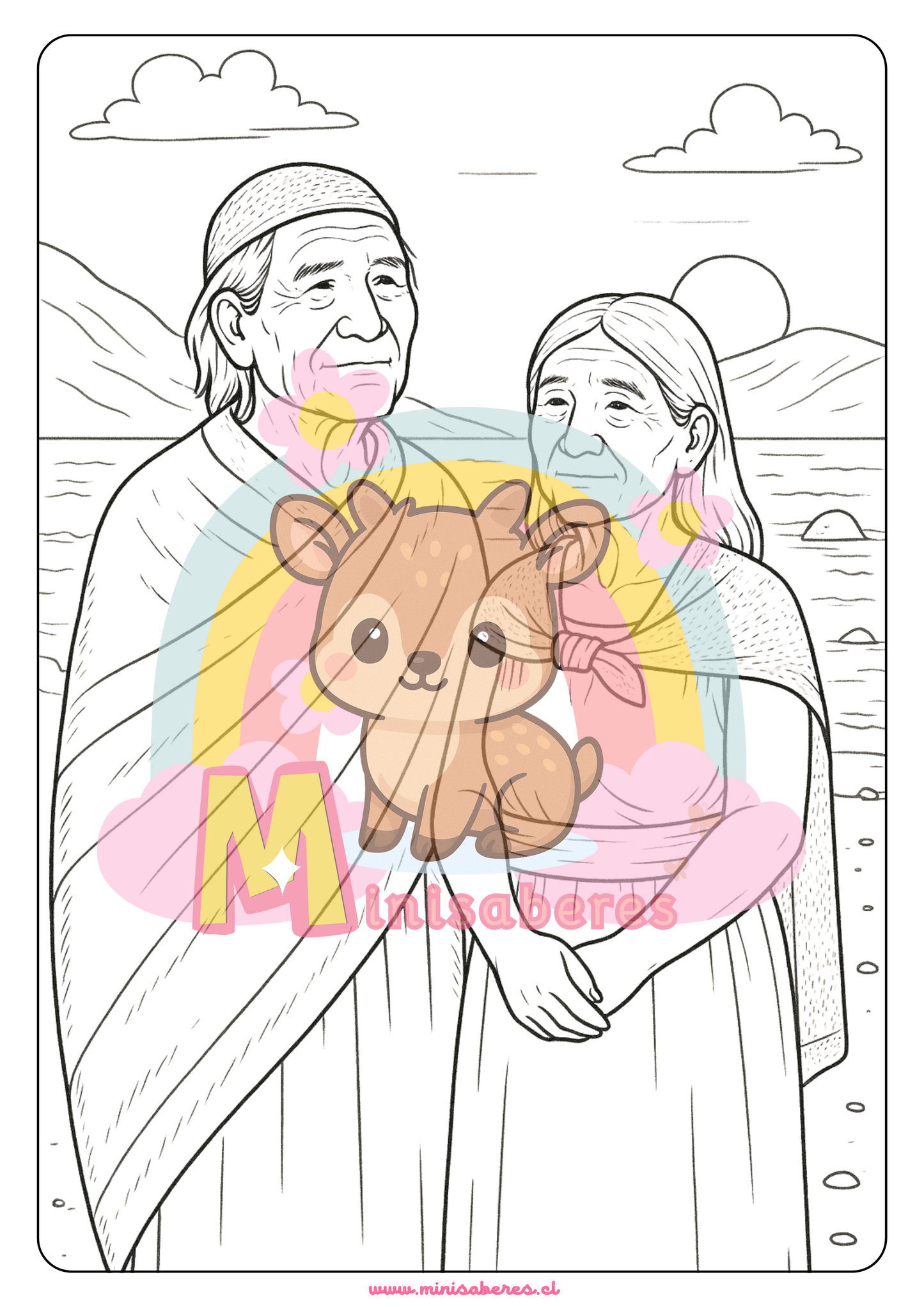 Libro para colorear - Pueblo Chango