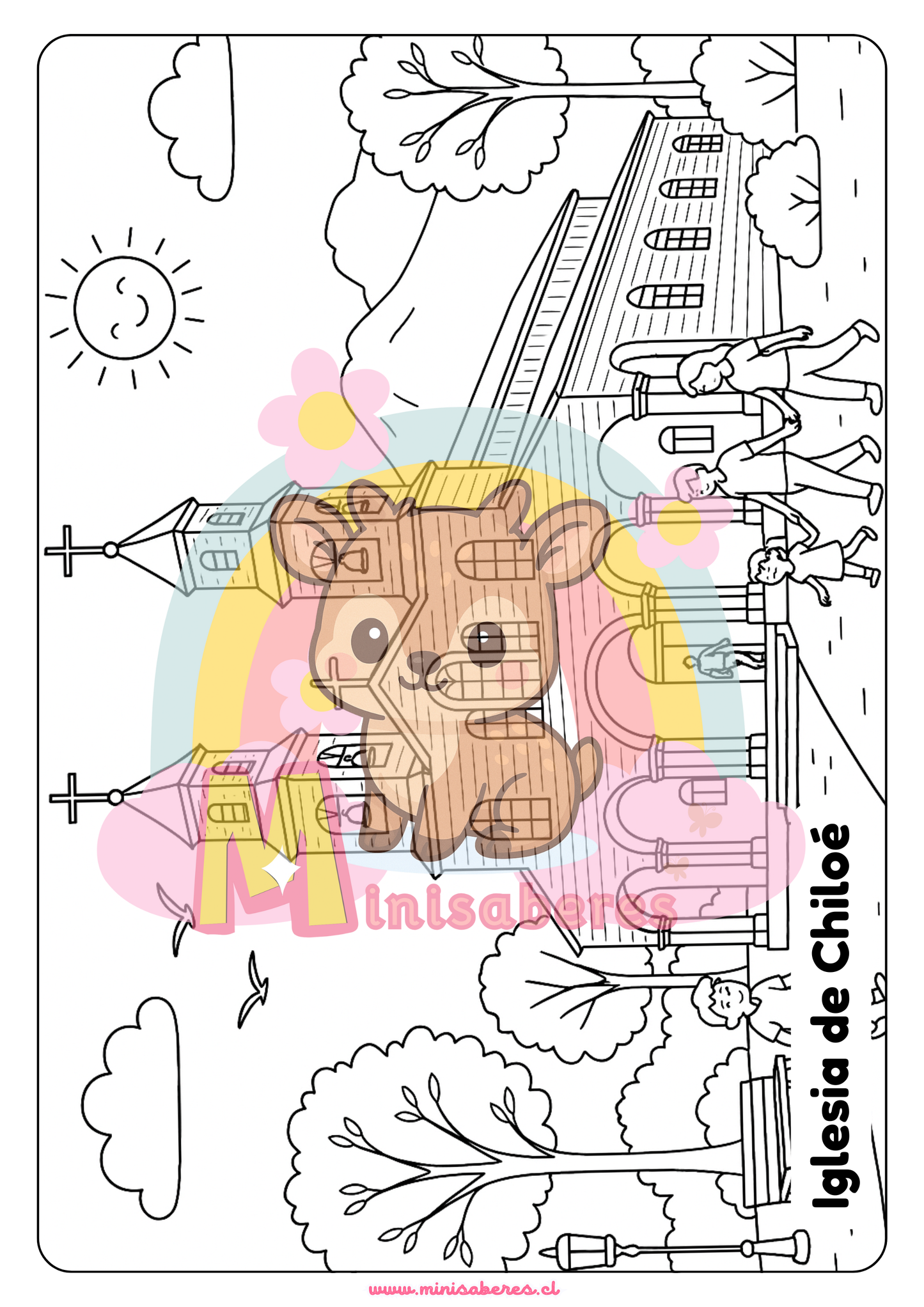 Libro para colorear - Lugares de Chile