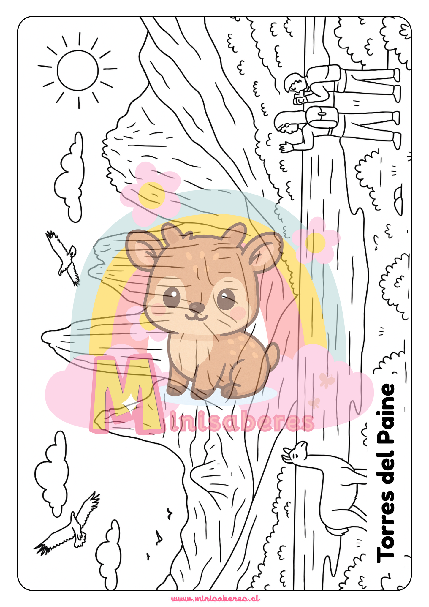 Libro para colorear - Lugares de Chile