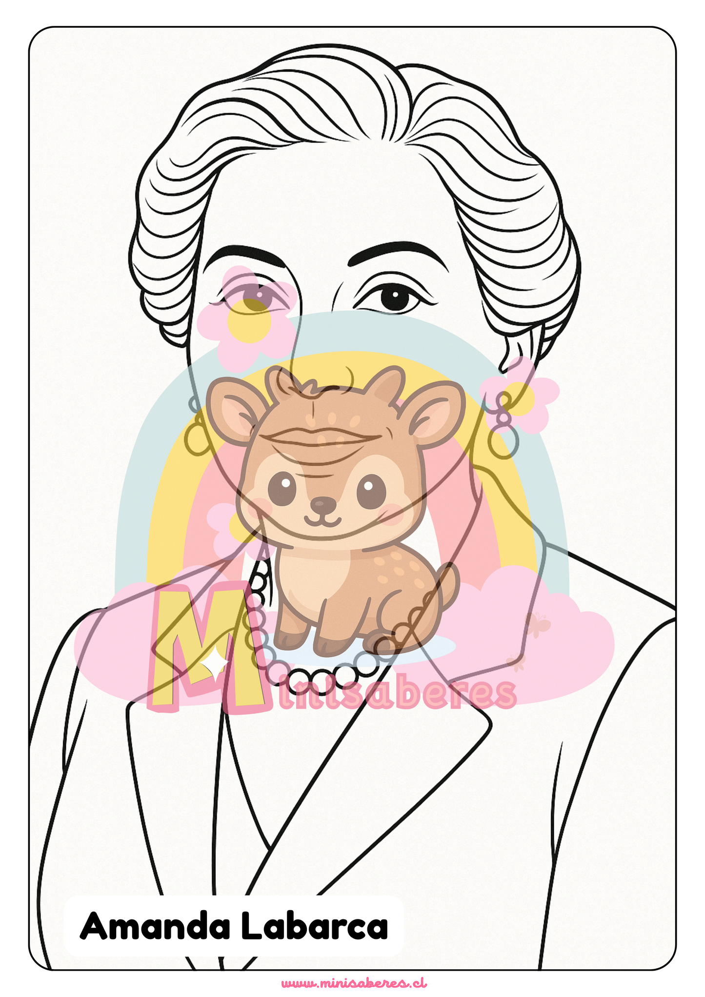 Libro para colorear - Mujeres chilenas