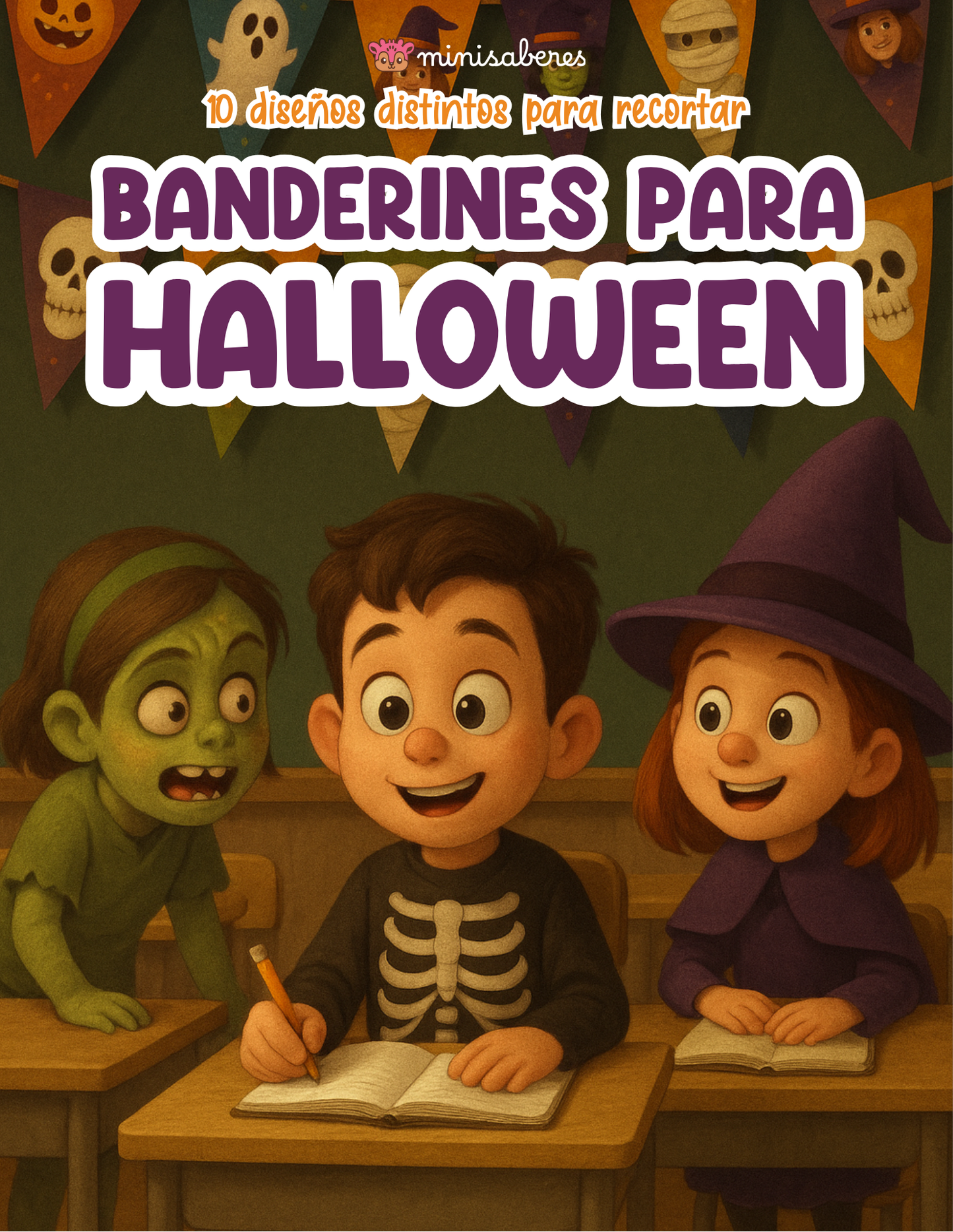 Banderines de Halloween para imprimir GRATIS – Especial Halloween Minisaberes