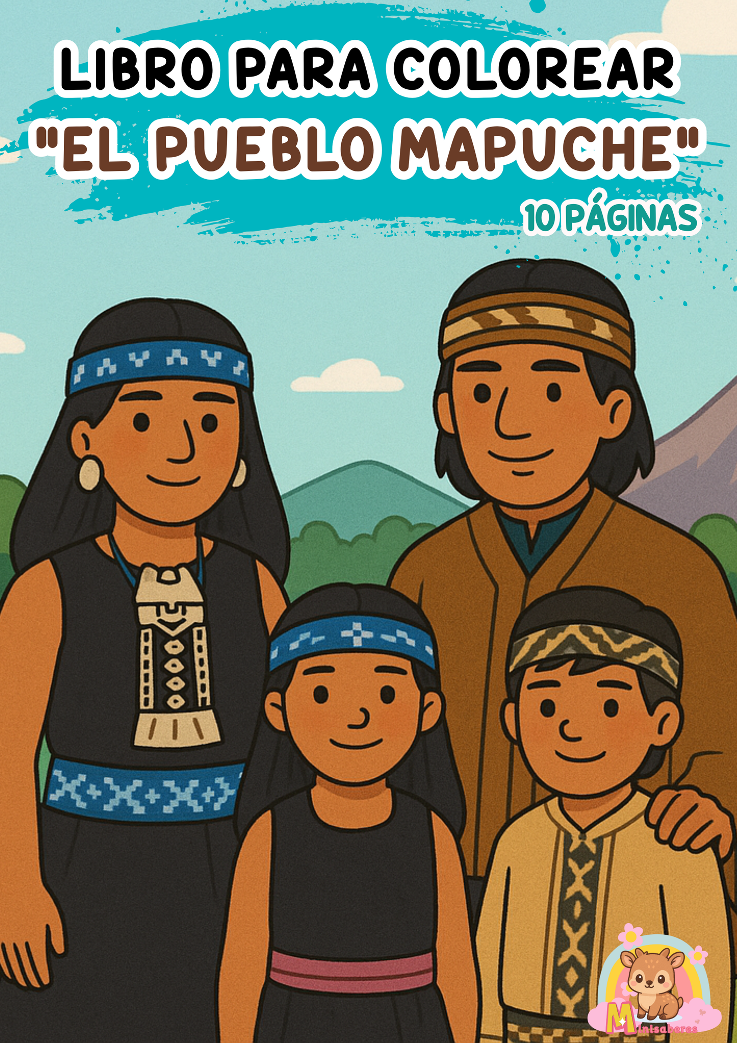 Libro para colorear - Pueblo Mapuche