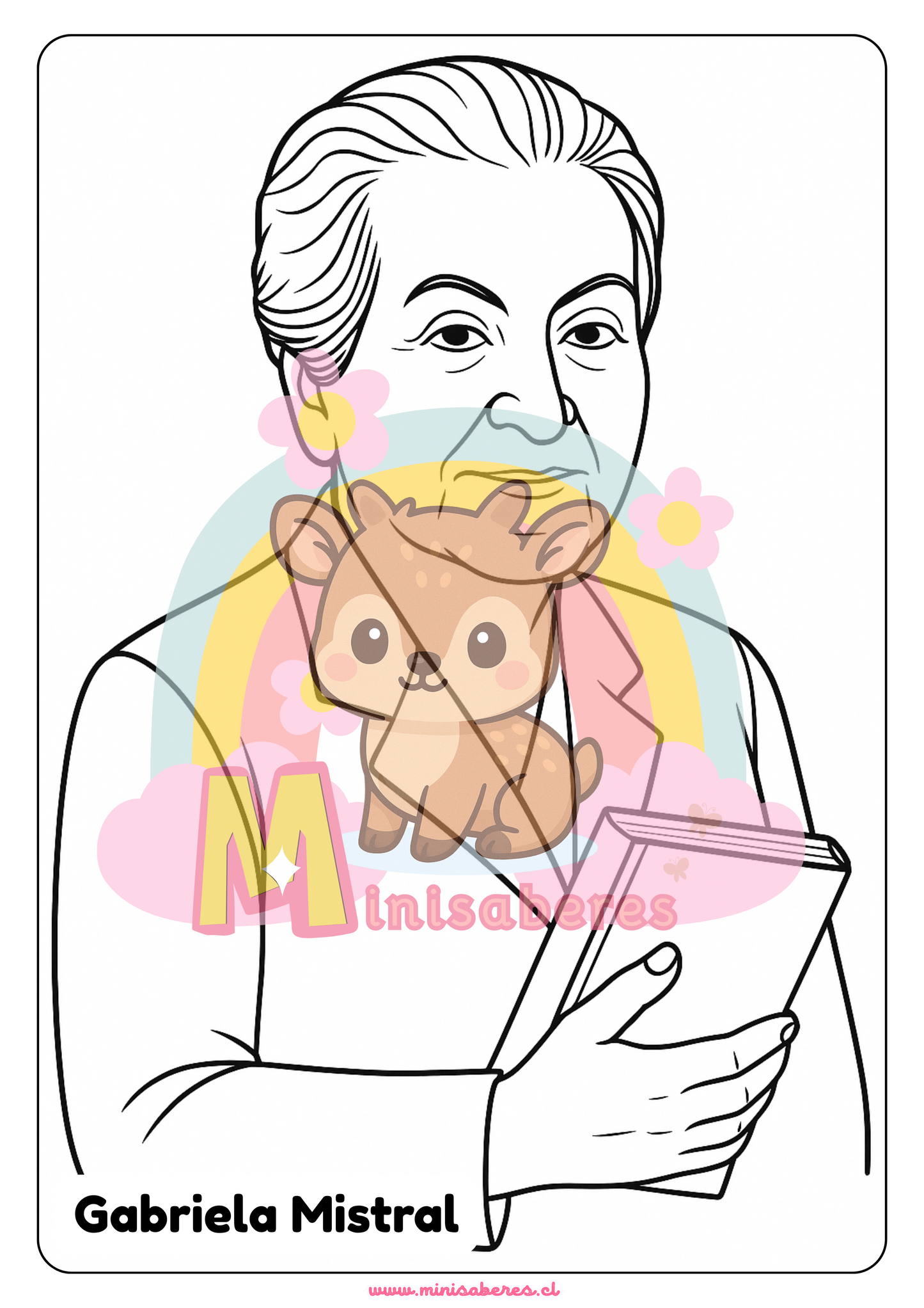 Libro para colorear - Mujeres chilenas