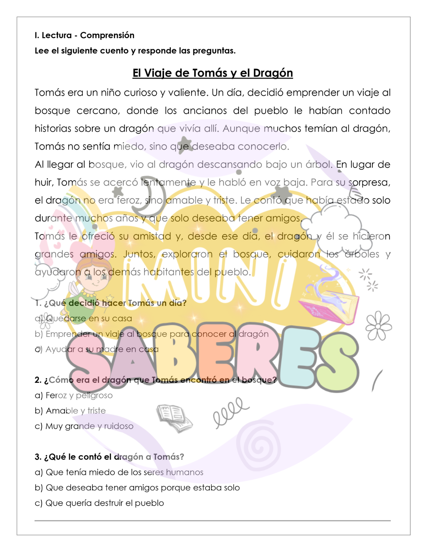 Evaluación Diagnóstica - Lenguaje y Comunicación (LyC) 4° básico