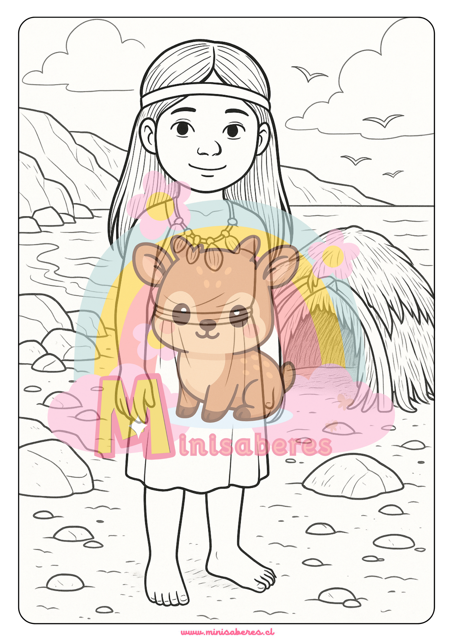 Libro para colorear - Pueblo Chango