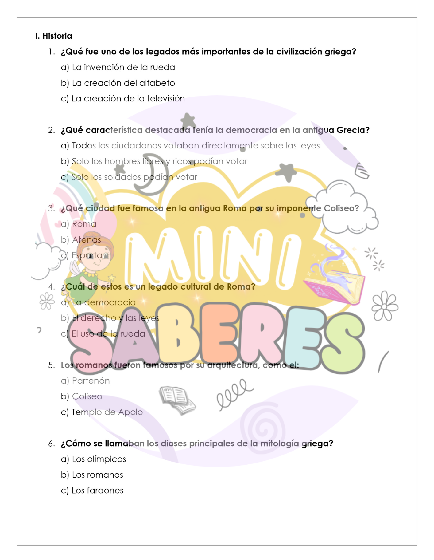 Evaluación Diagnóstica - Historia, Geografía y CCSS (HIST) 4° básico