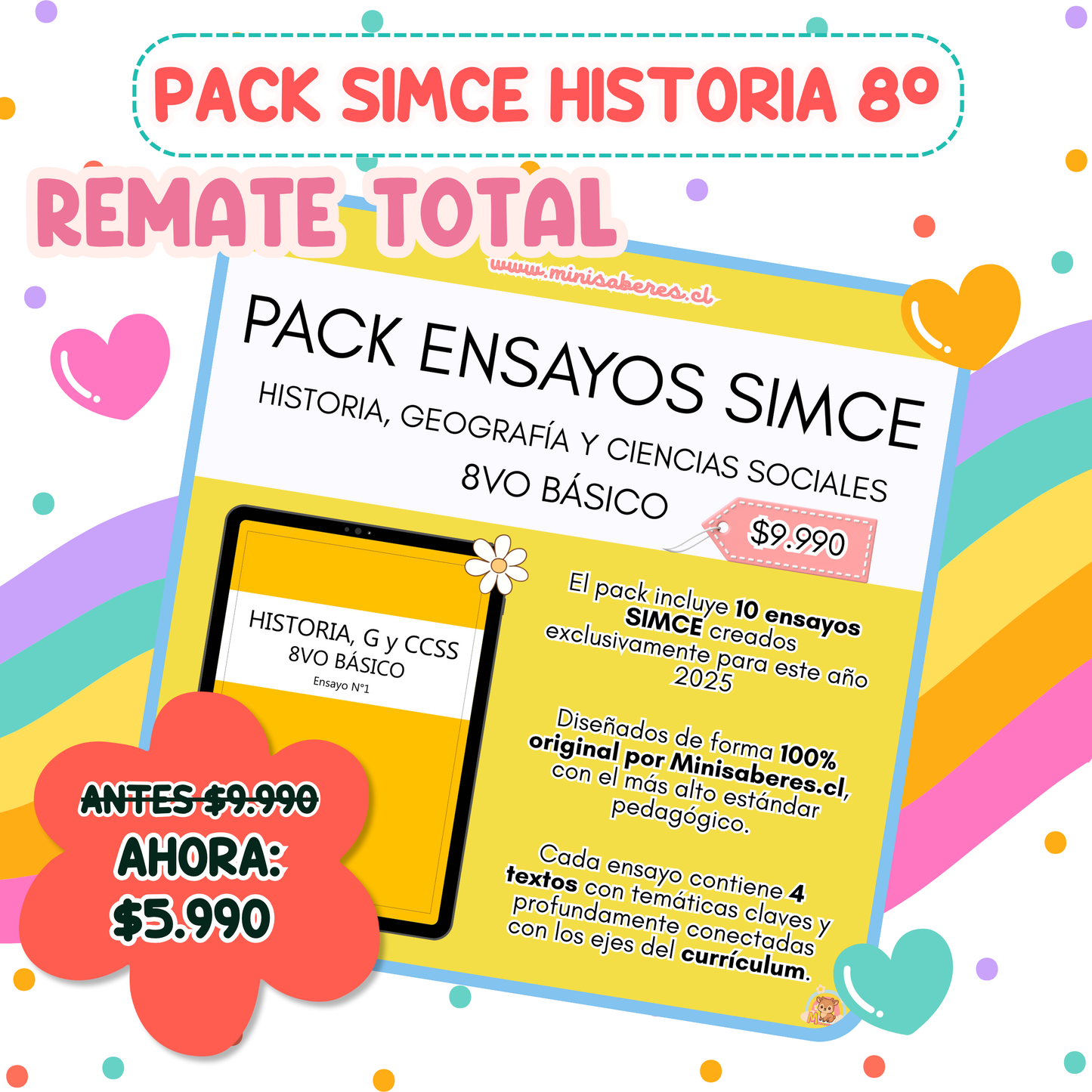 REMATE Ensayos SIMCE - Historia 8° básico