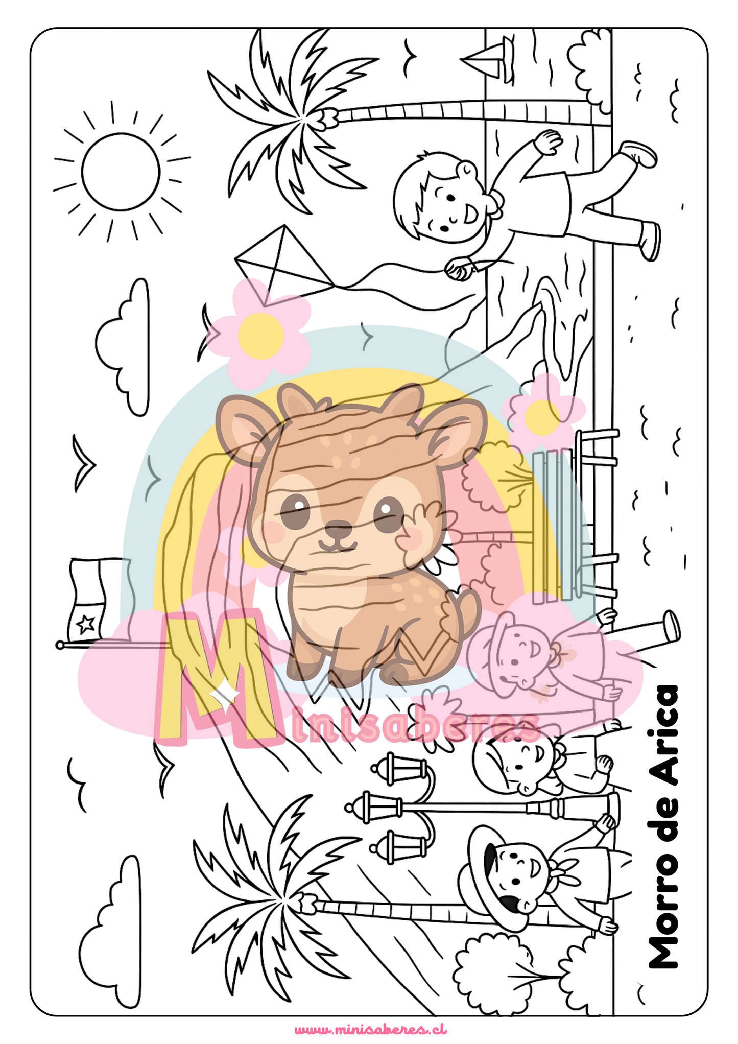 Libro para colorear - Lugares de Chile