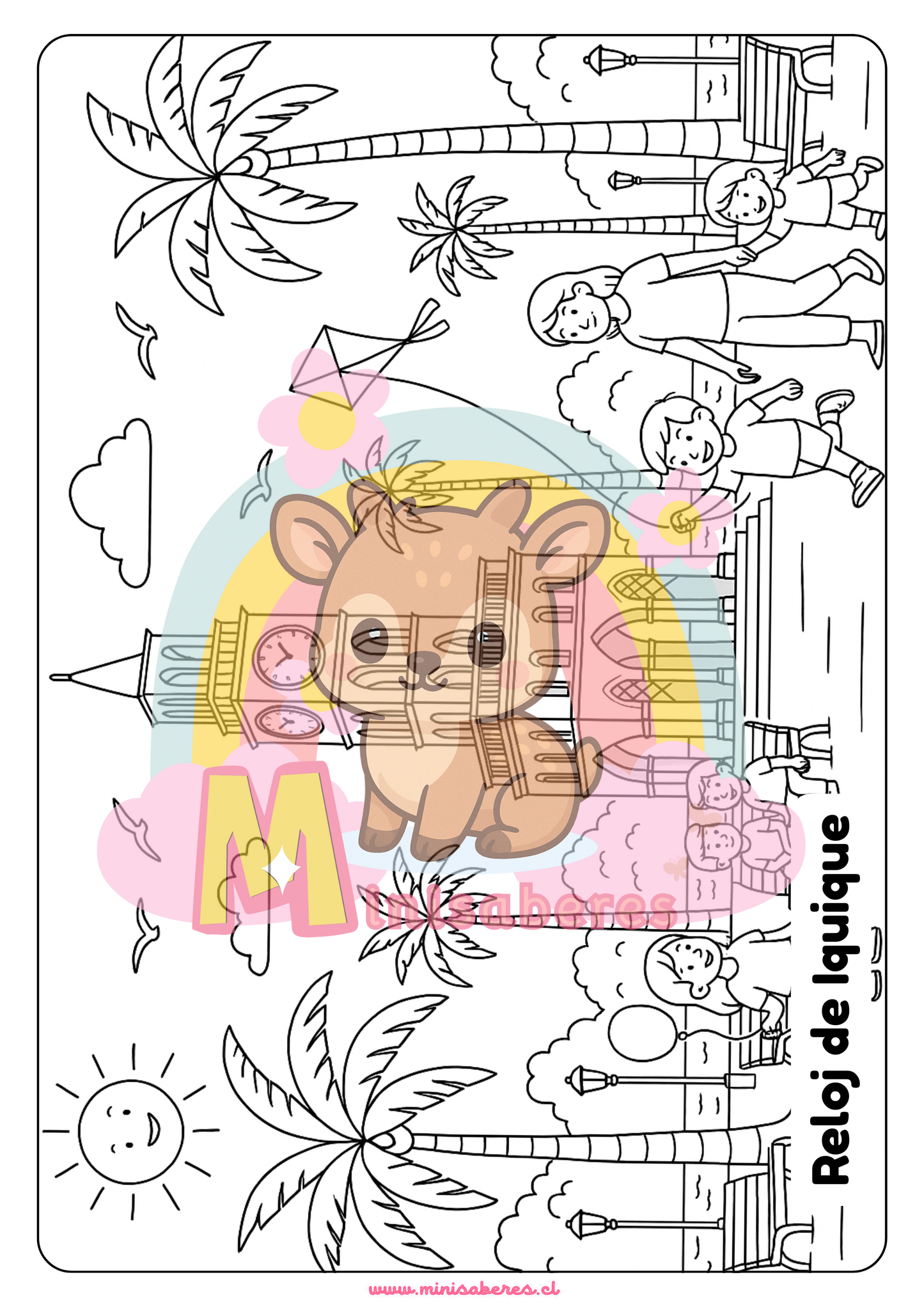 Libro para colorear - Lugares de Chile