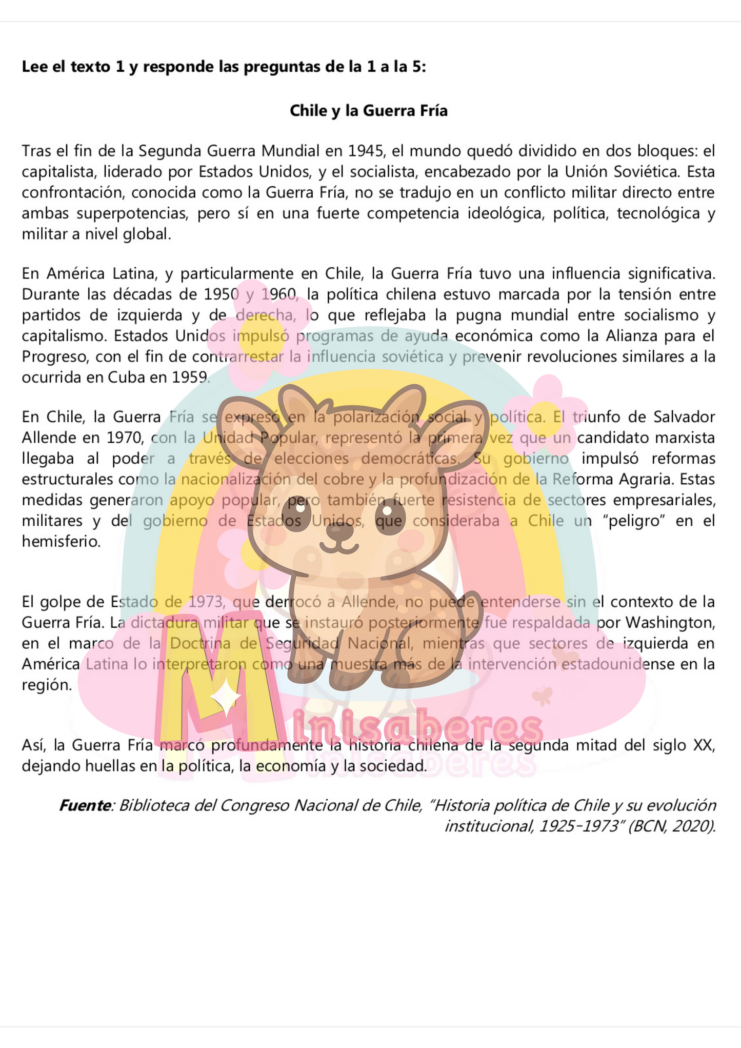 Ensayo SIMCE Historia 2° Medio – N°2
