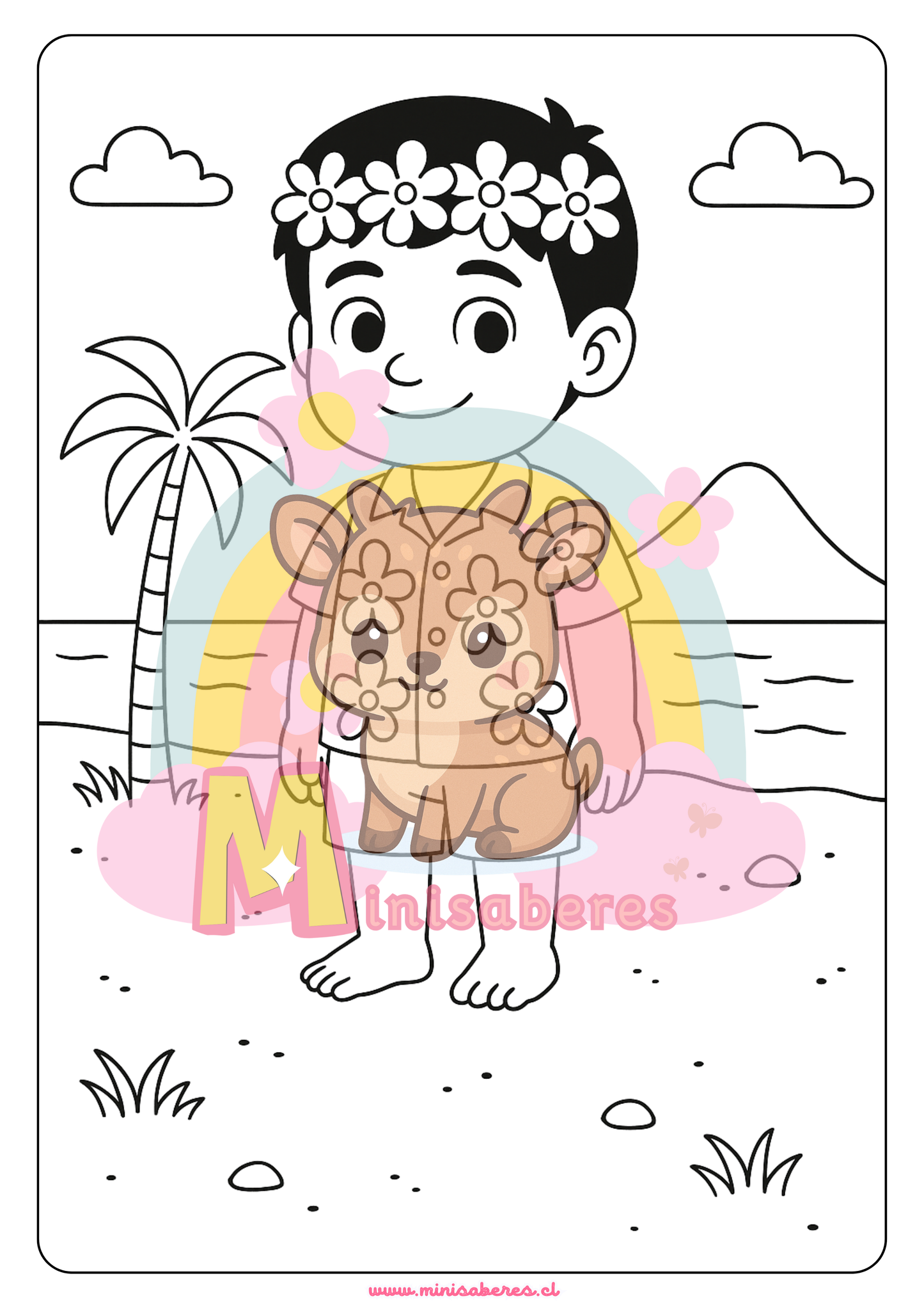 Libro para colorear - Pueblo Rapa Nui