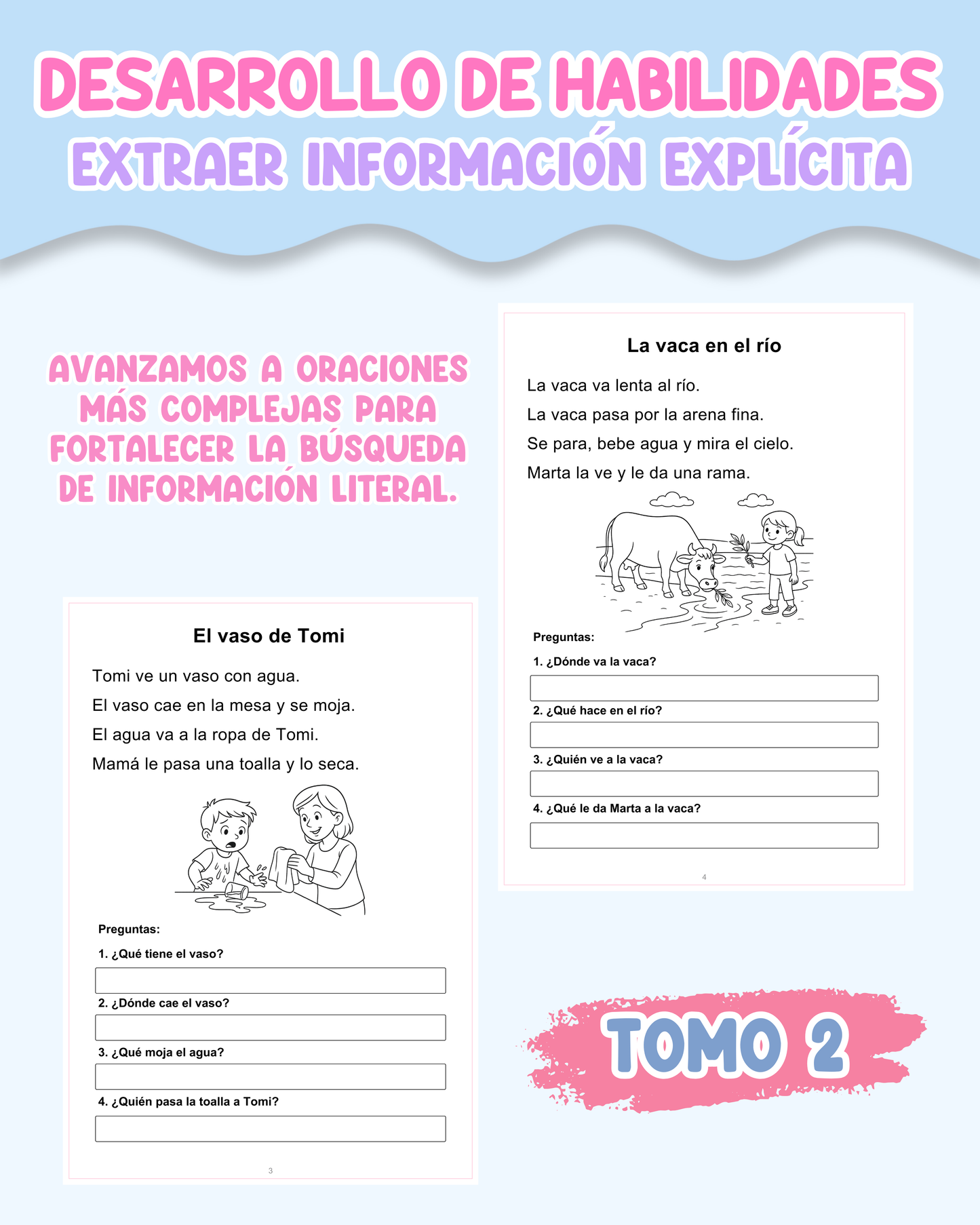 PACK Desarrollo de habilidades – Extraer Información Explícita