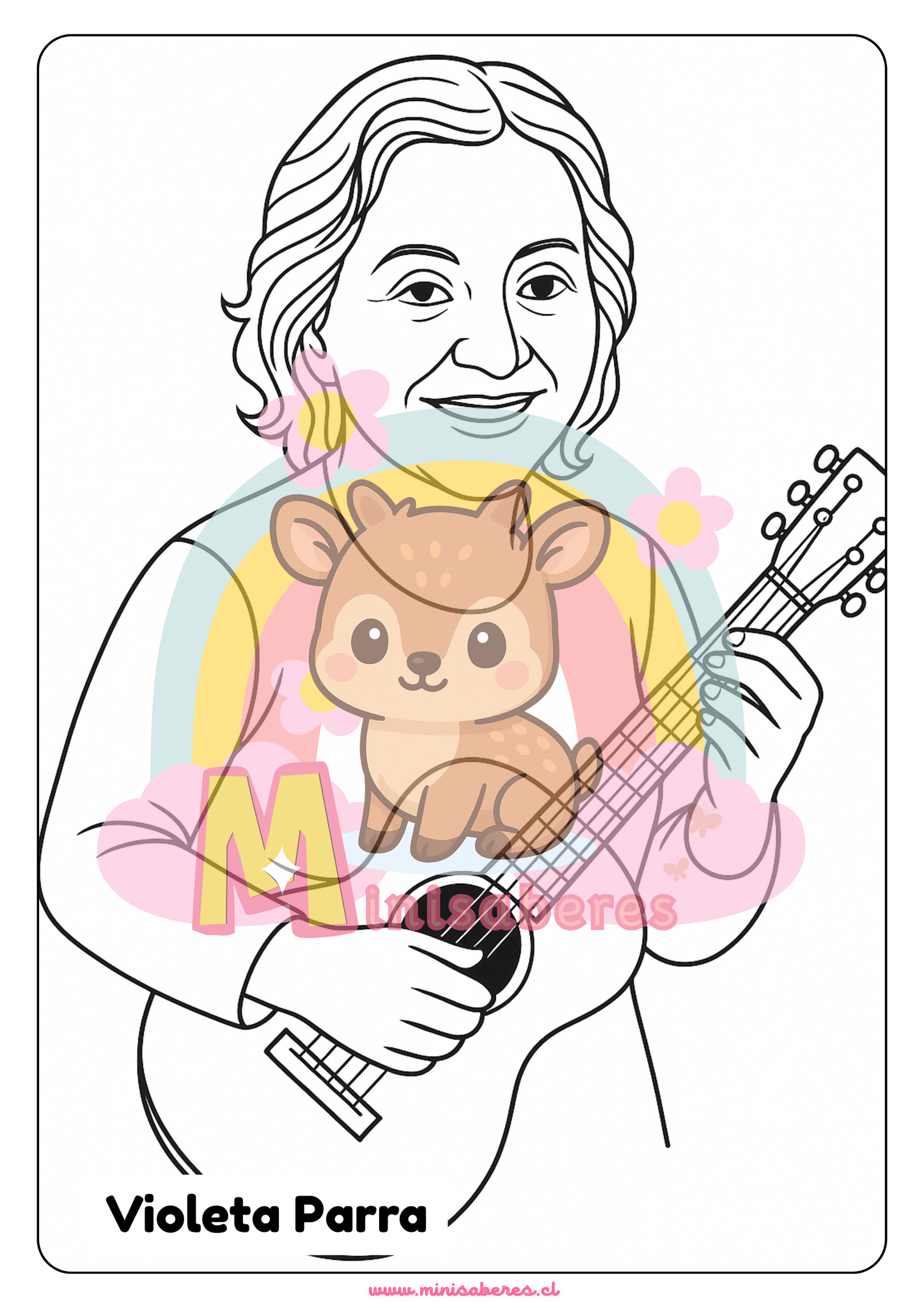 Libro para colorear - Mujeres chilenas