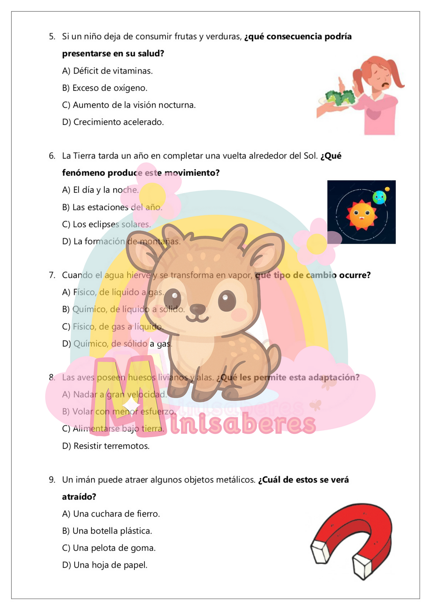 Ensayo SIMCE Ciencias 4° Básico – N°3