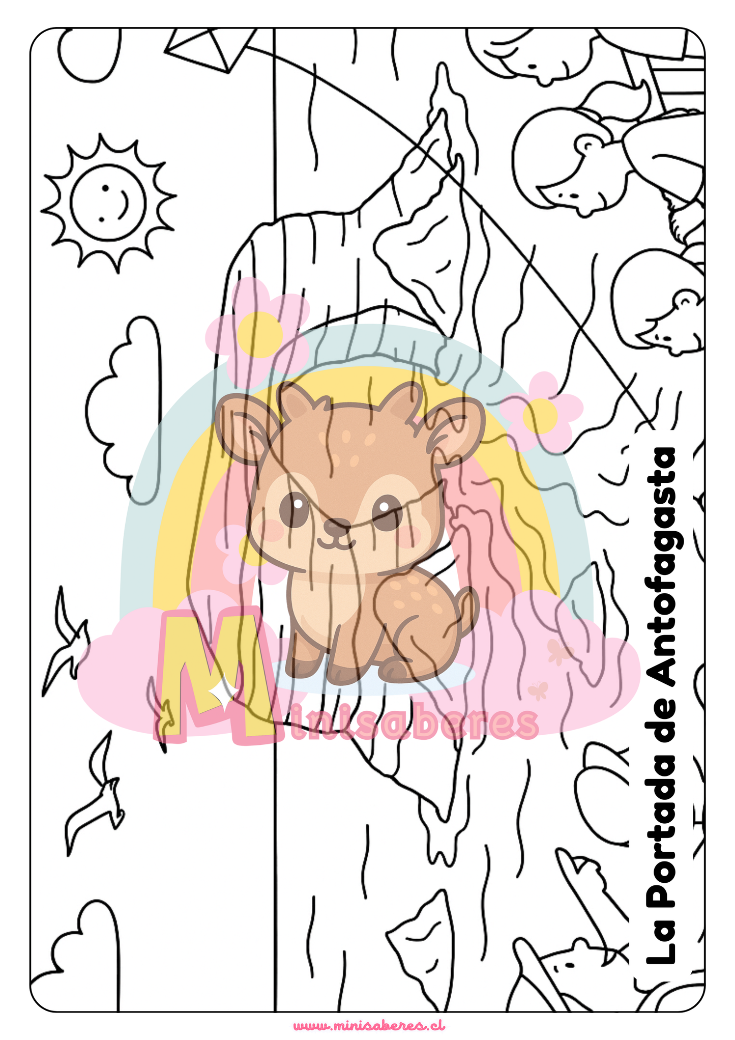 Libro para colorear - Lugares de Chile