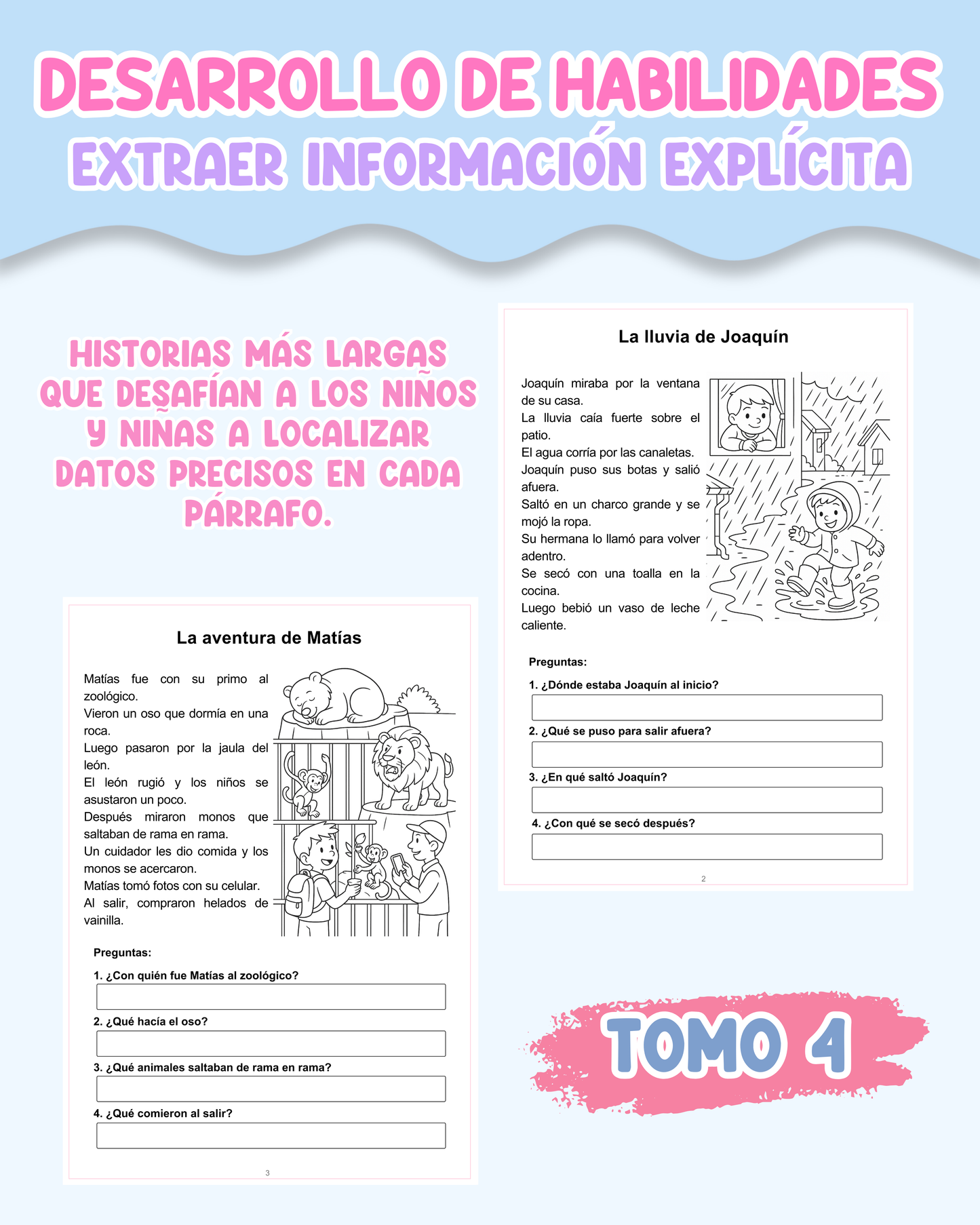 PACK Desarrollo de habilidades – Extraer Información Explícita