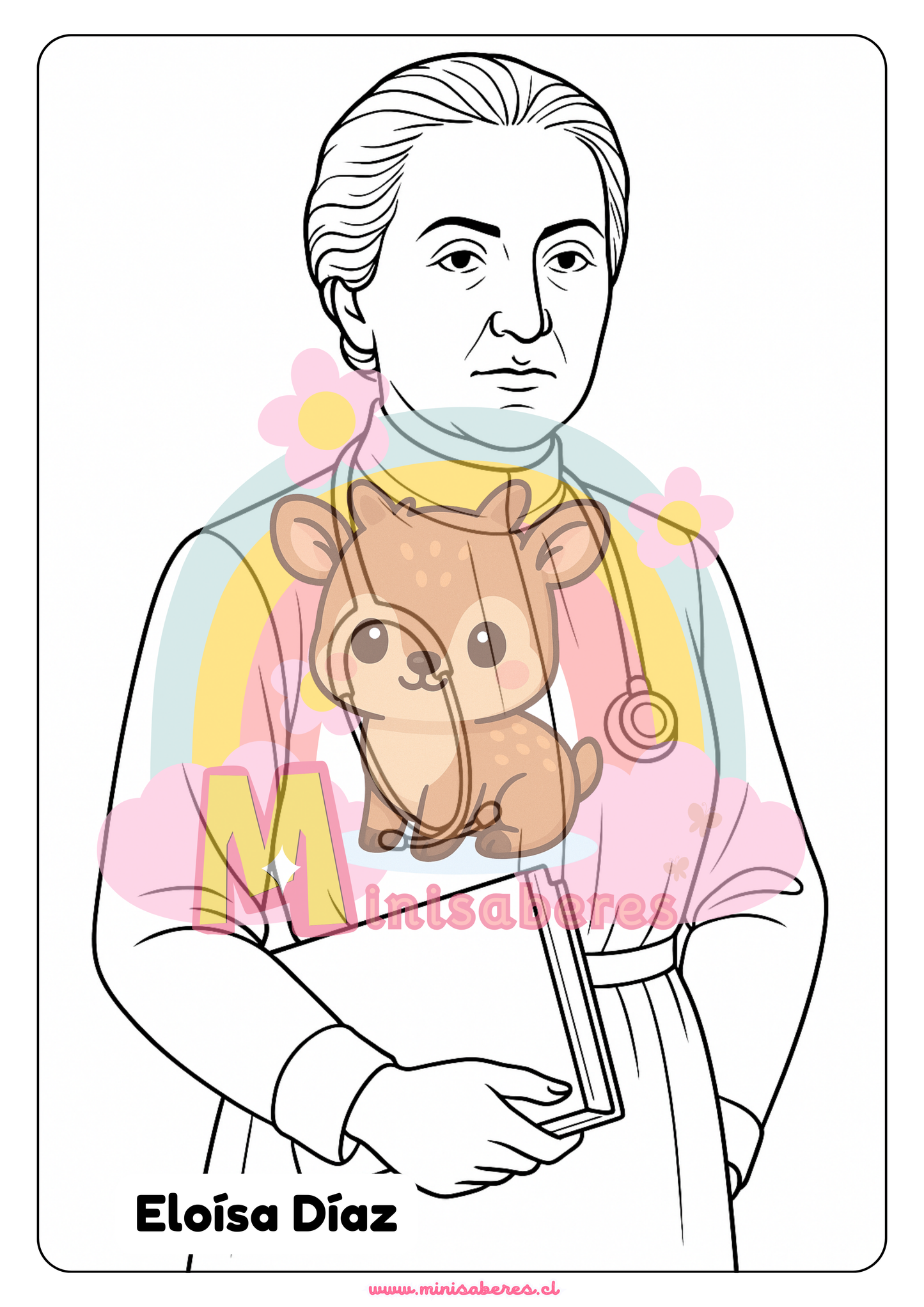Libro para colorear - Mujeres chilenas