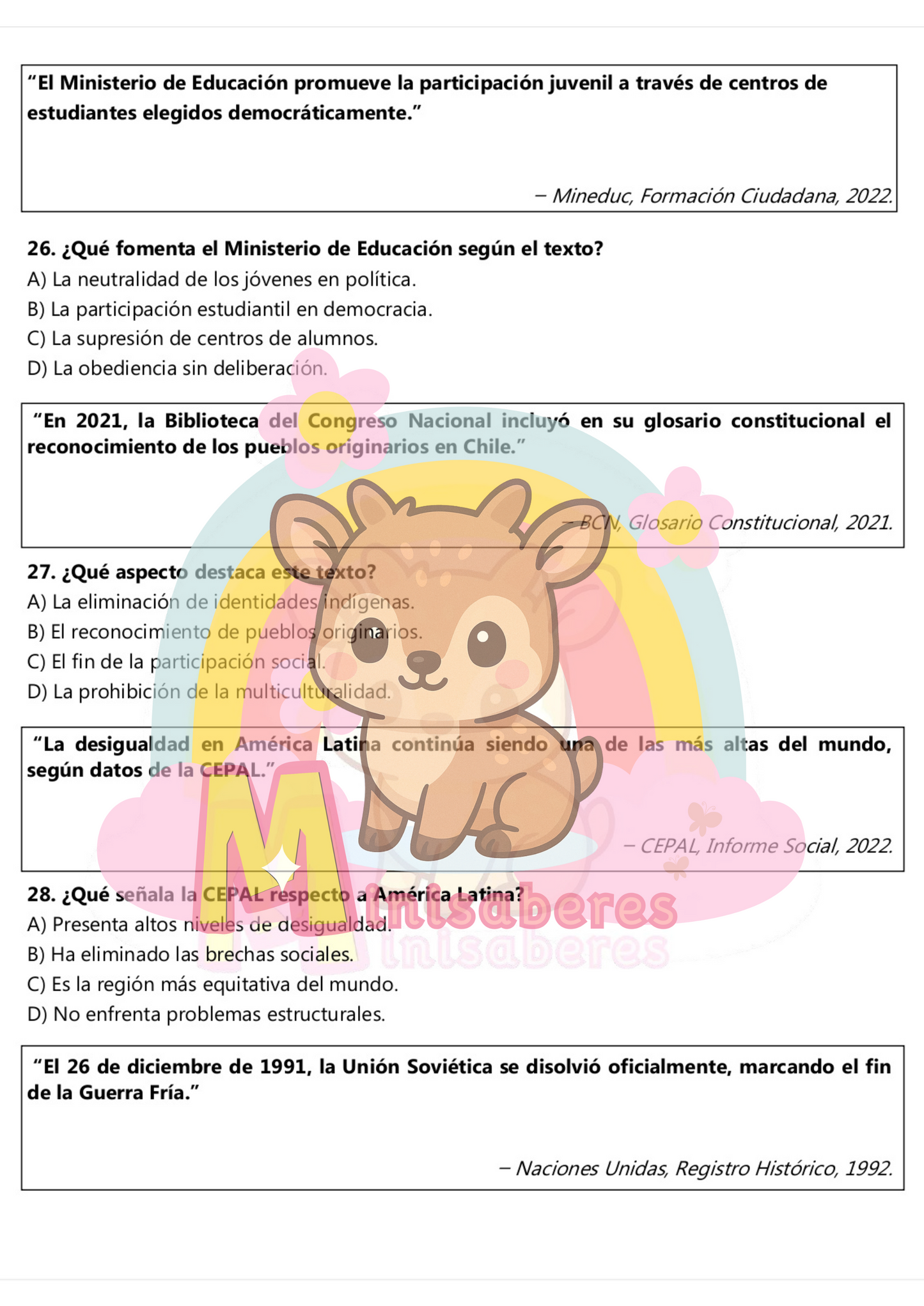 Ensayo SIMCE Historia 2° Medio – N°2