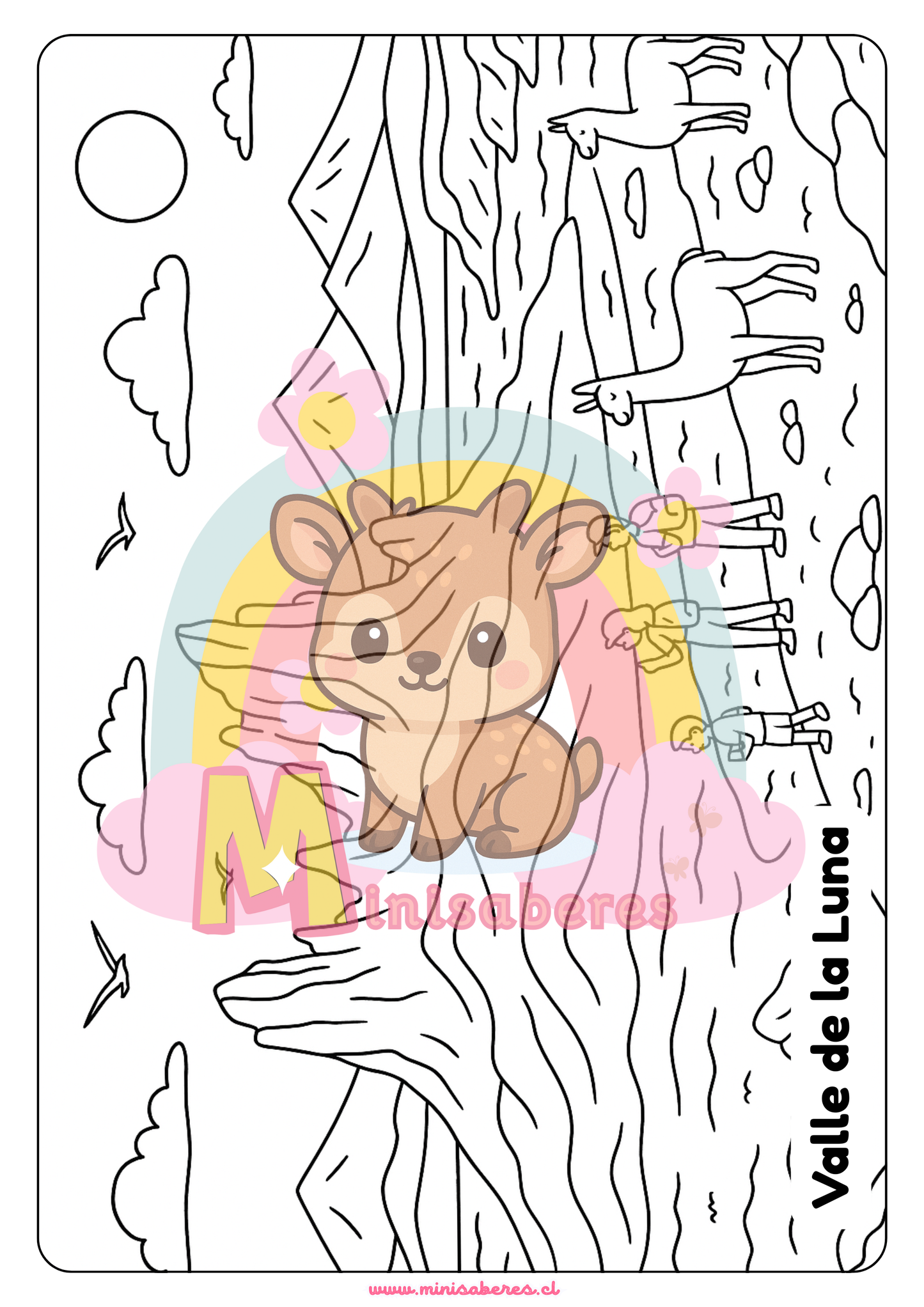 Libro para colorear - Lugares de Chile