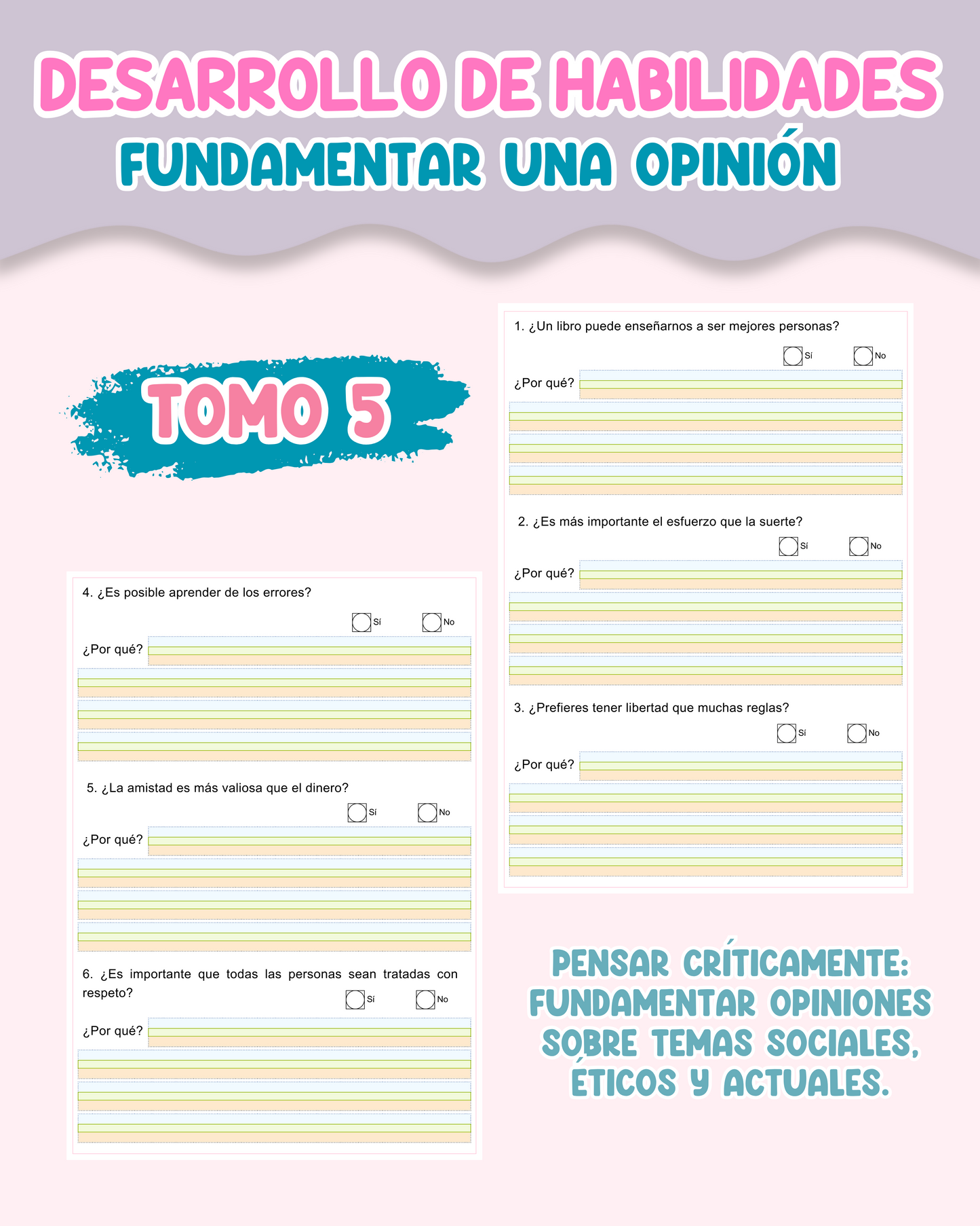 PACK Desarrollo de habilidades – Fundamentar una opinión