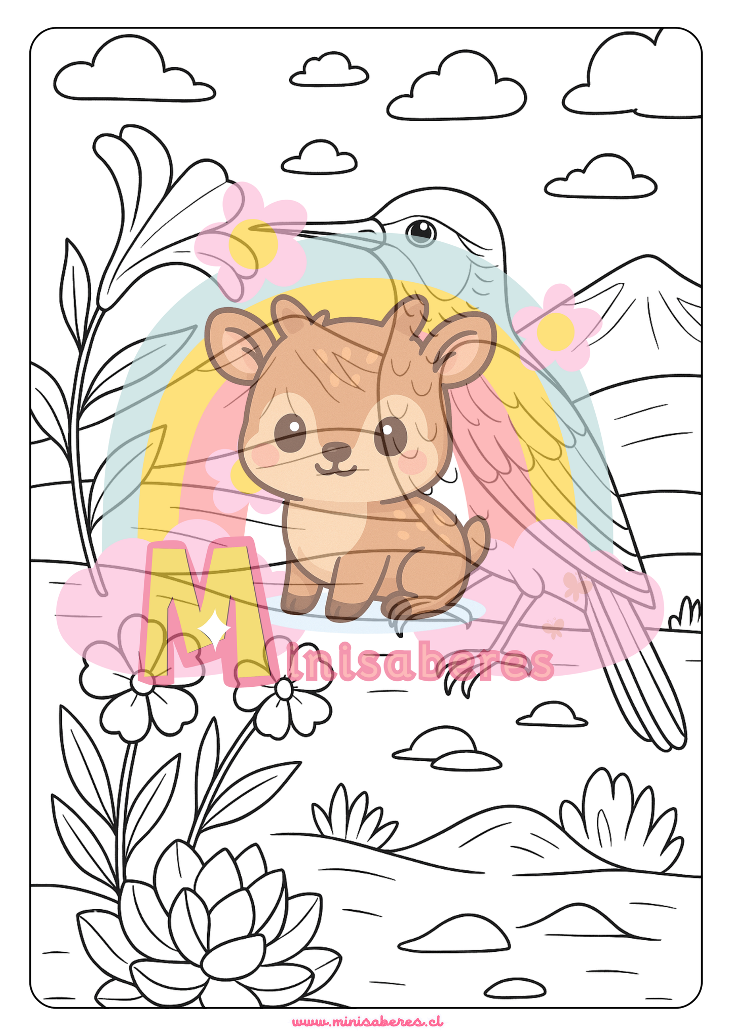 Libro para colorear - Animales Nativos (Zona Norte Chico)