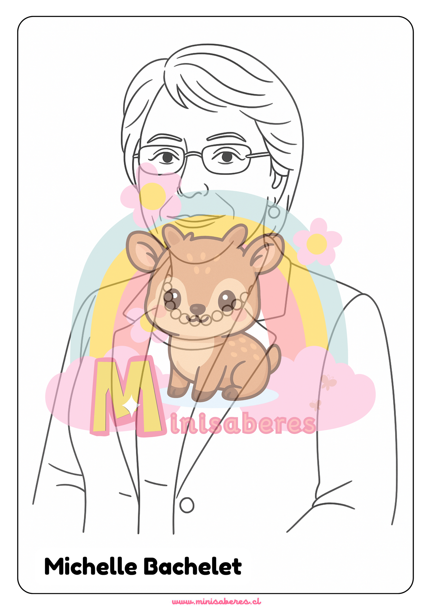 Libro para colorear - Mujeres chilenas