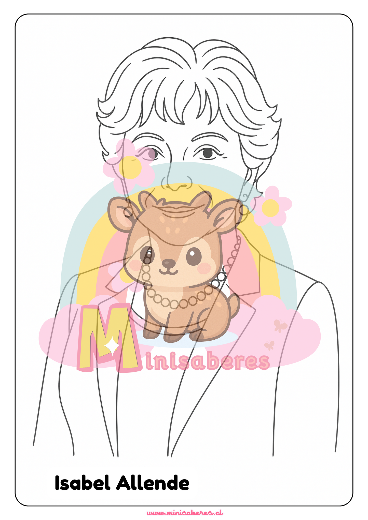 Libro para colorear - Mujeres chilenas