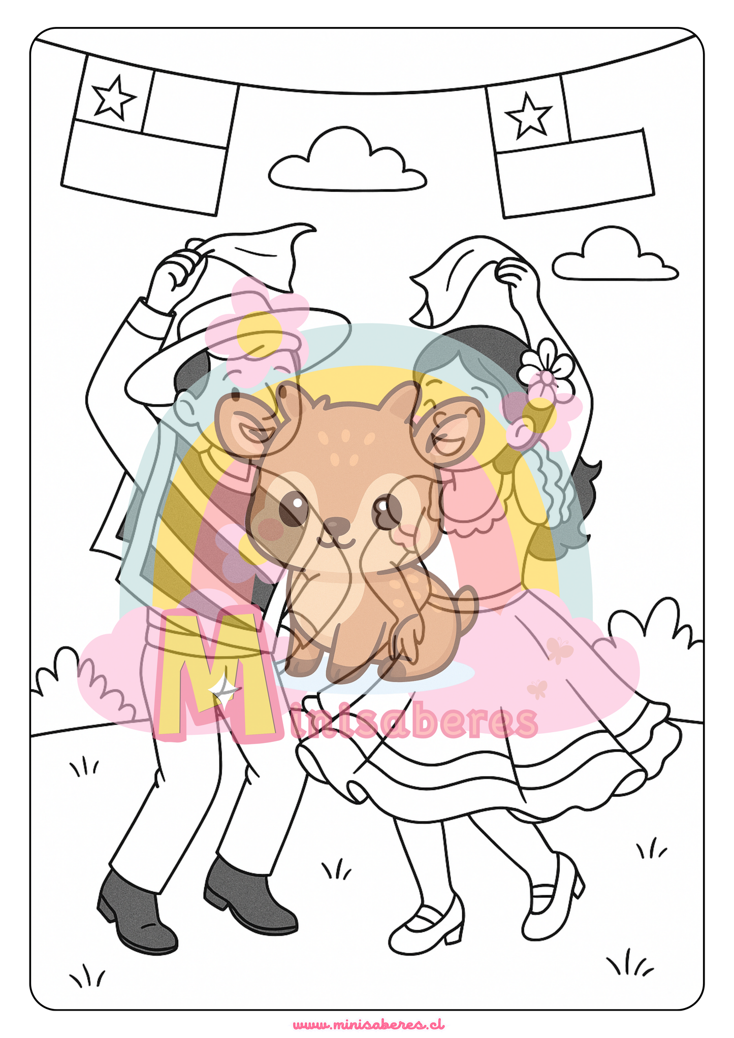 Libro para colorear - Fiestas Patrias Chile
