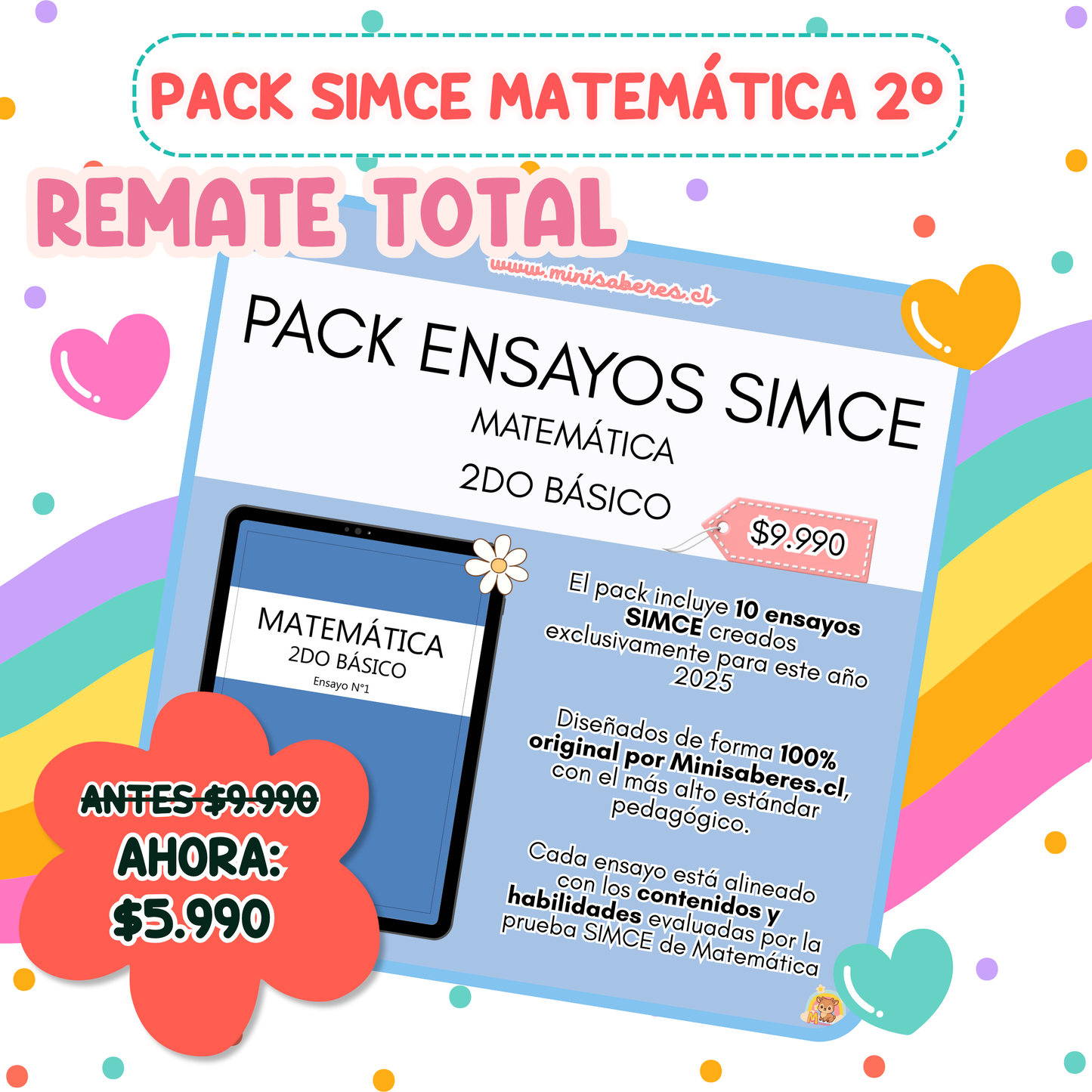 REMATE Ensayos SIMCE - Matemática 2° básico