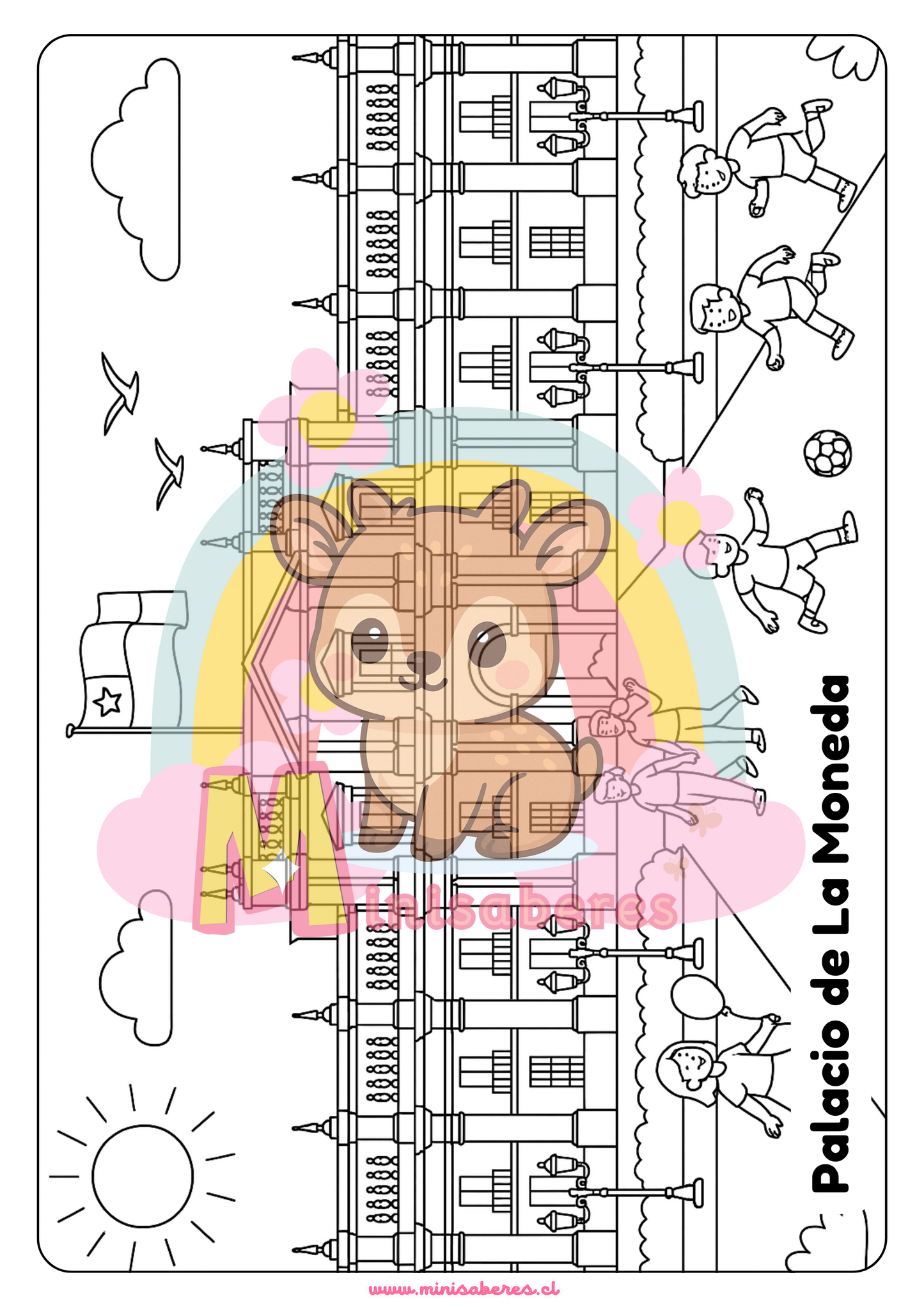 Libro para colorear - Lugares de Chile