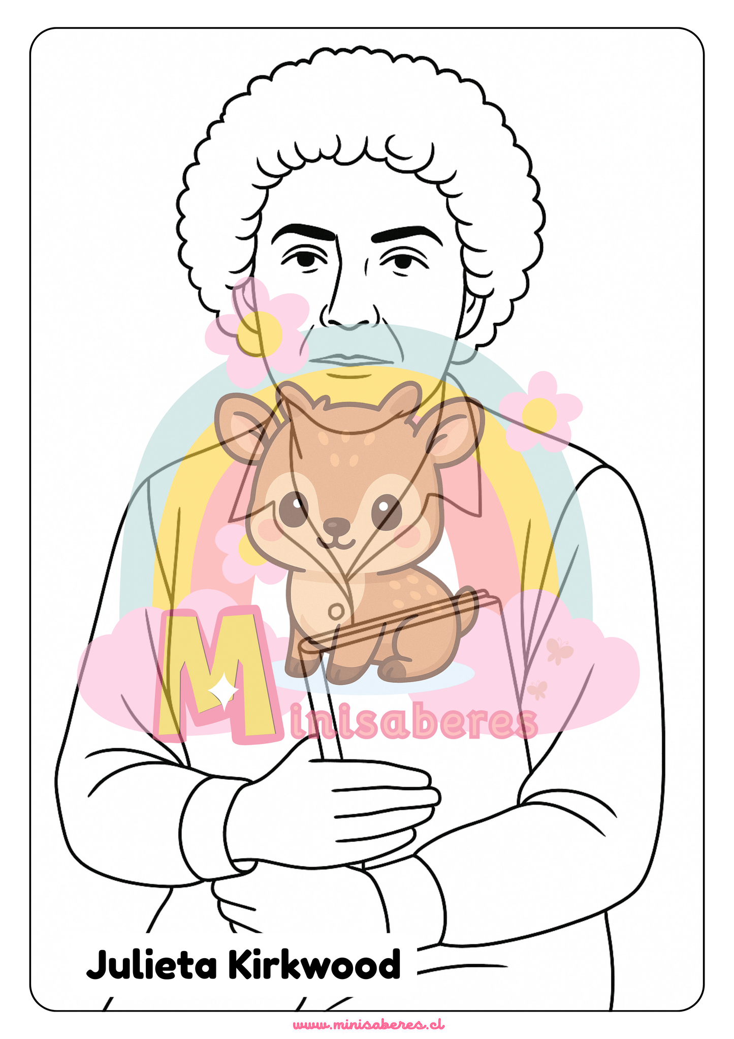 Libro para colorear - Mujeres chilenas