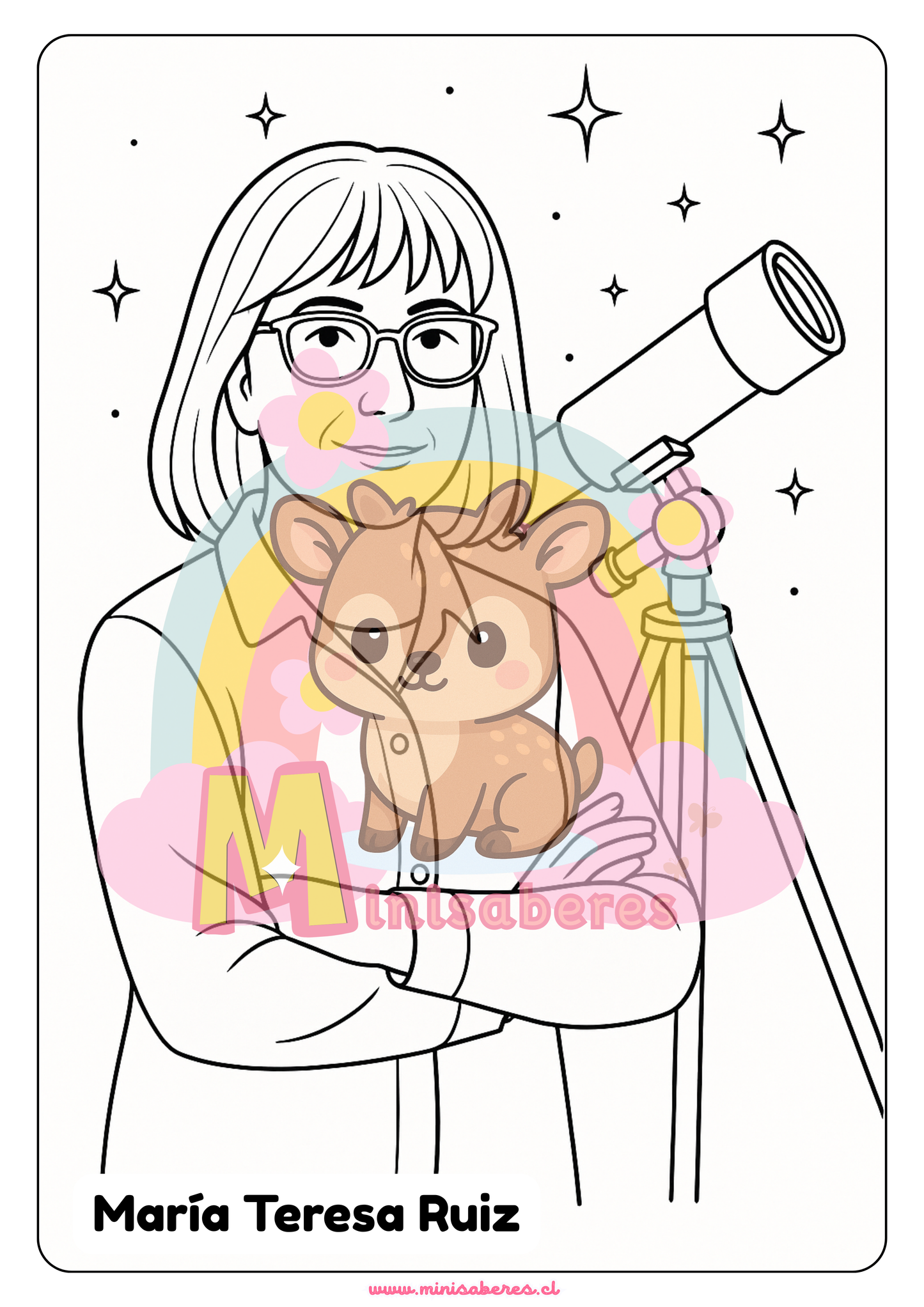 Libro para colorear - Mujeres chilenas