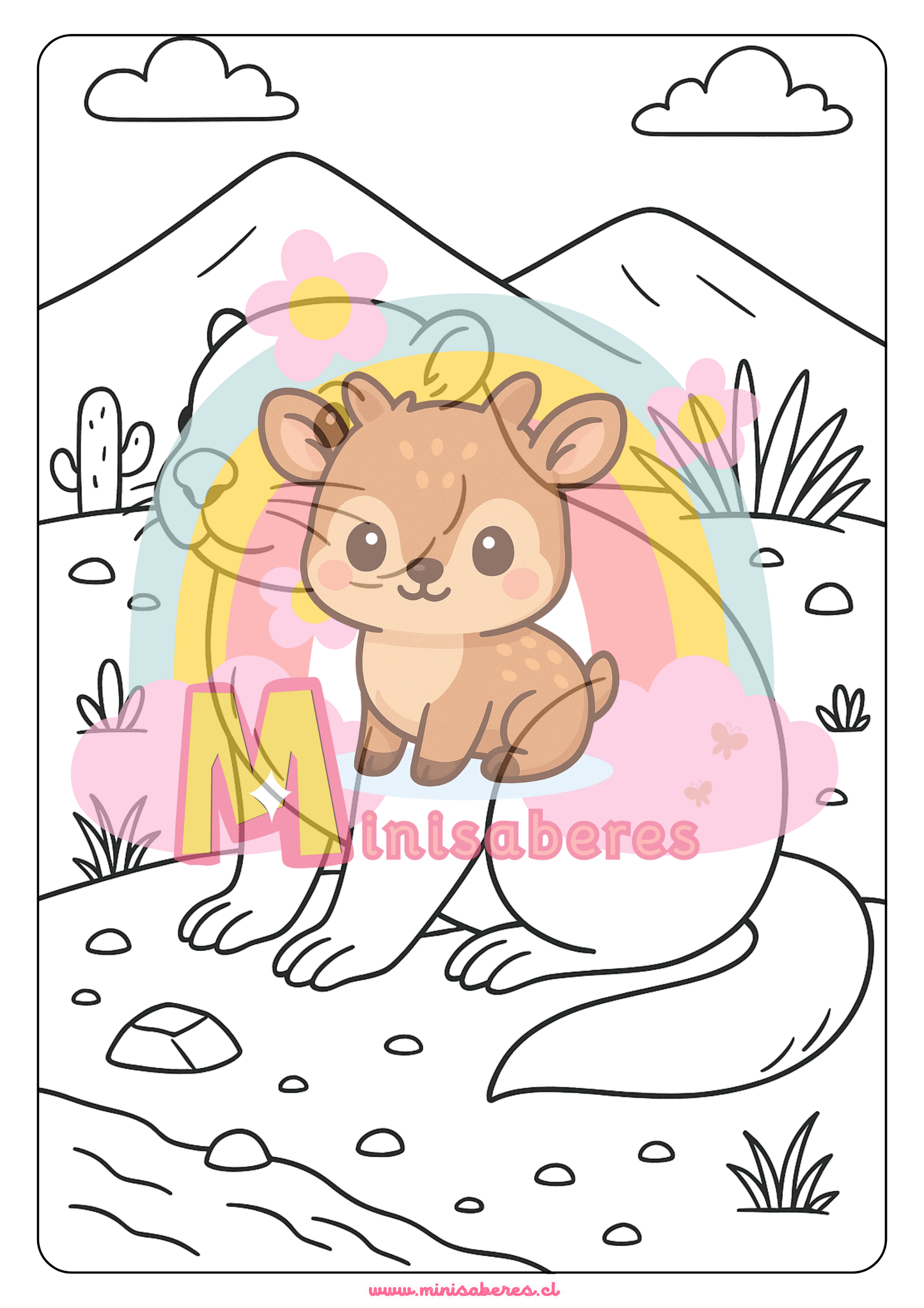 Libro para colorear - Animales Nativos (Zona Norte Chico)