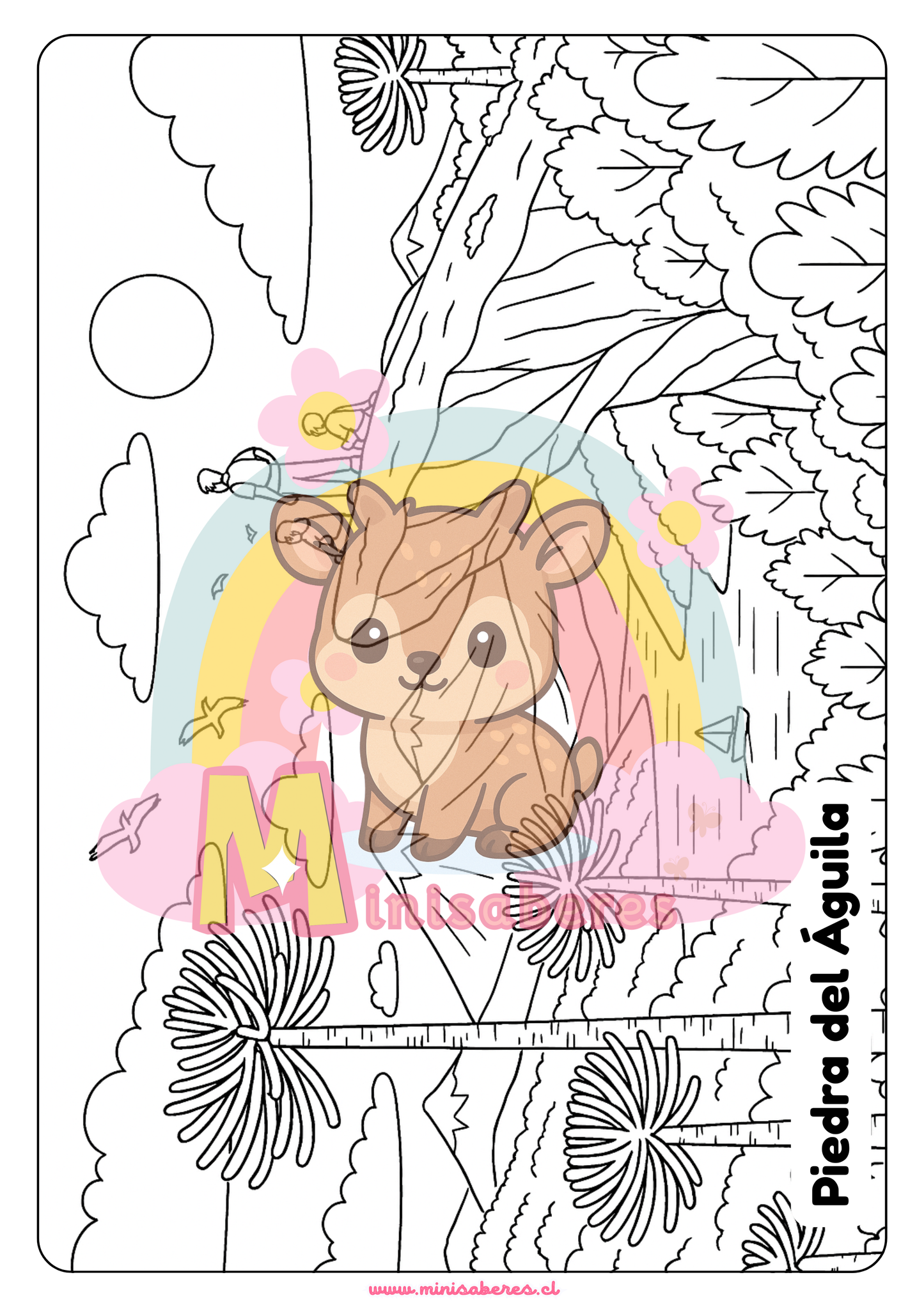 Libro para colorear - Lugares de Chile