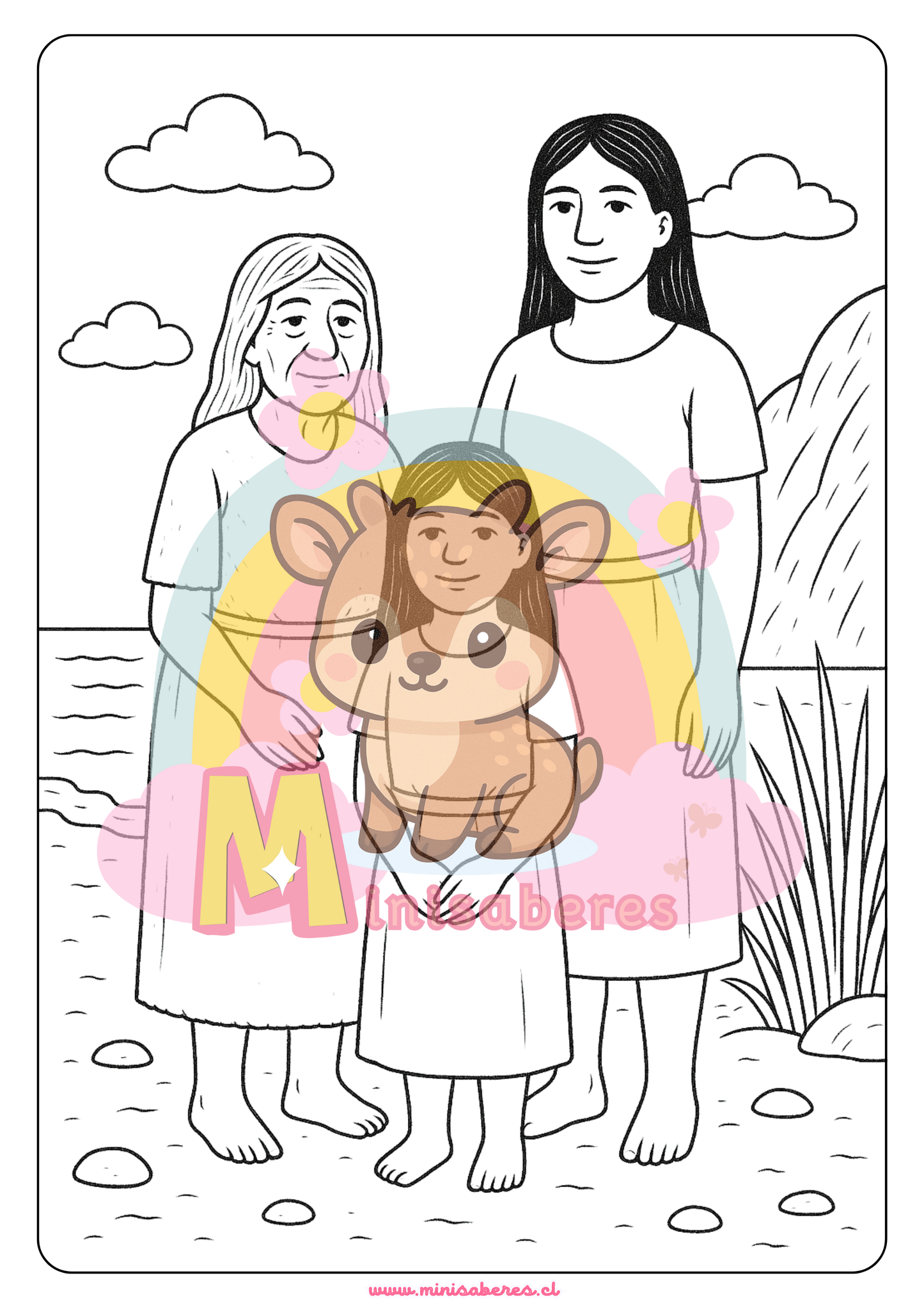 Libro para colorear - Pueblo Chango