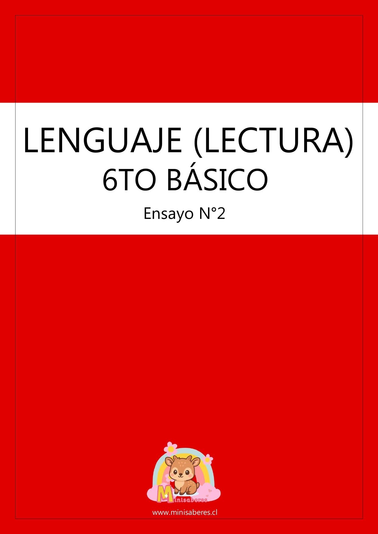 Ensayo SIMCE Lenguaje 6° Básico – N°2