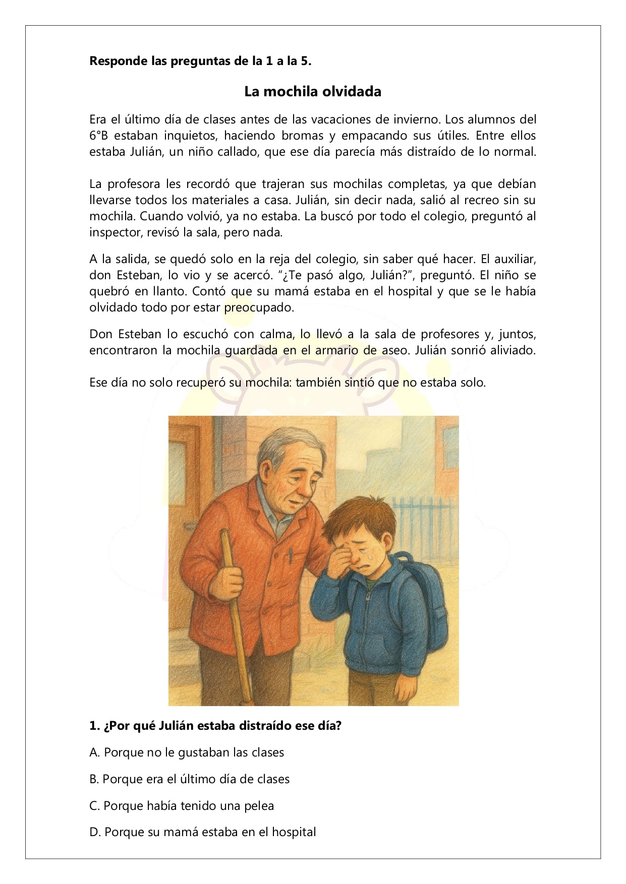 Ensayo SIMCE Lenguaje 6° Básico – N°4