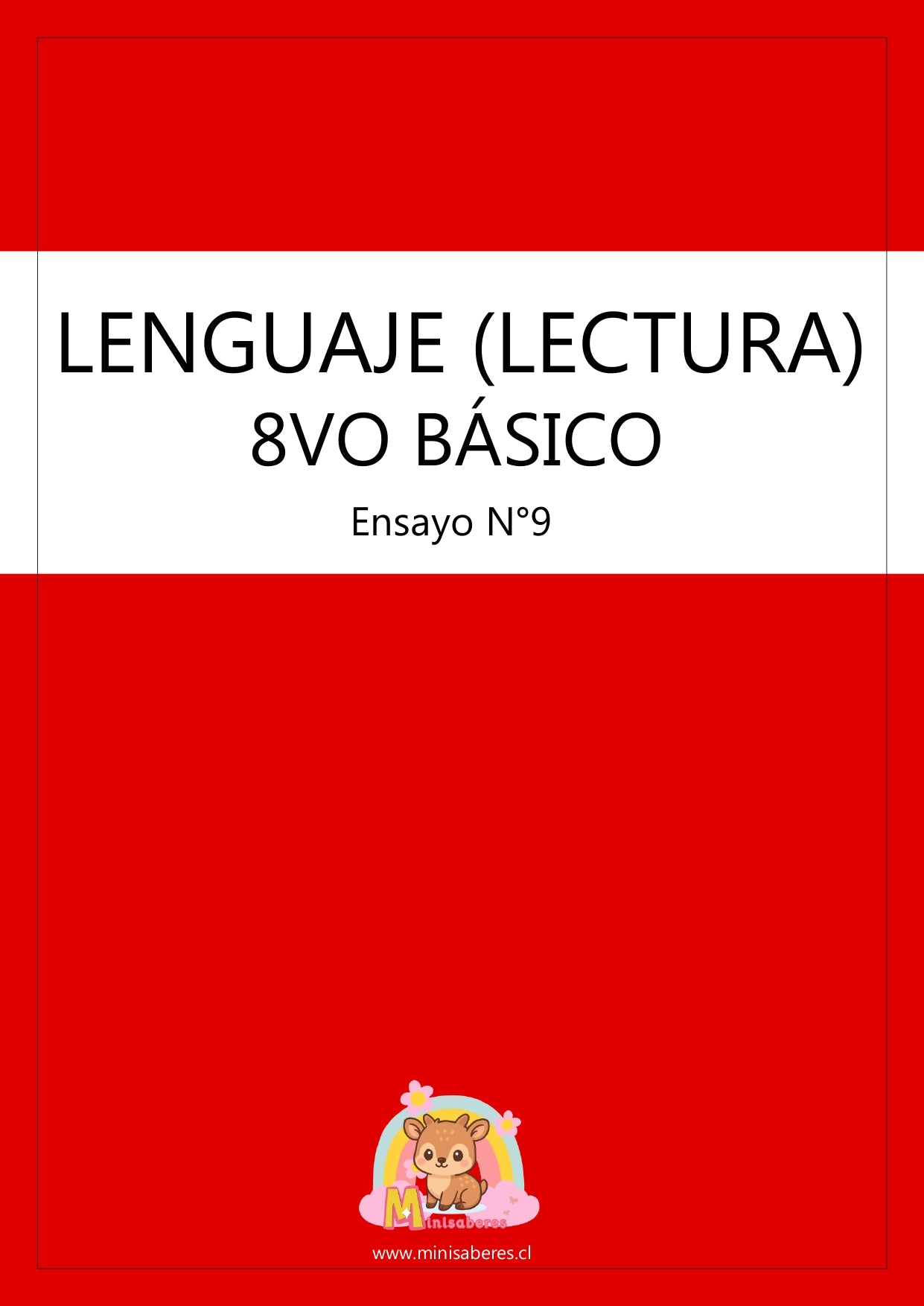 Ensayo SIMCE Lenguaje 8° Básico – N°9