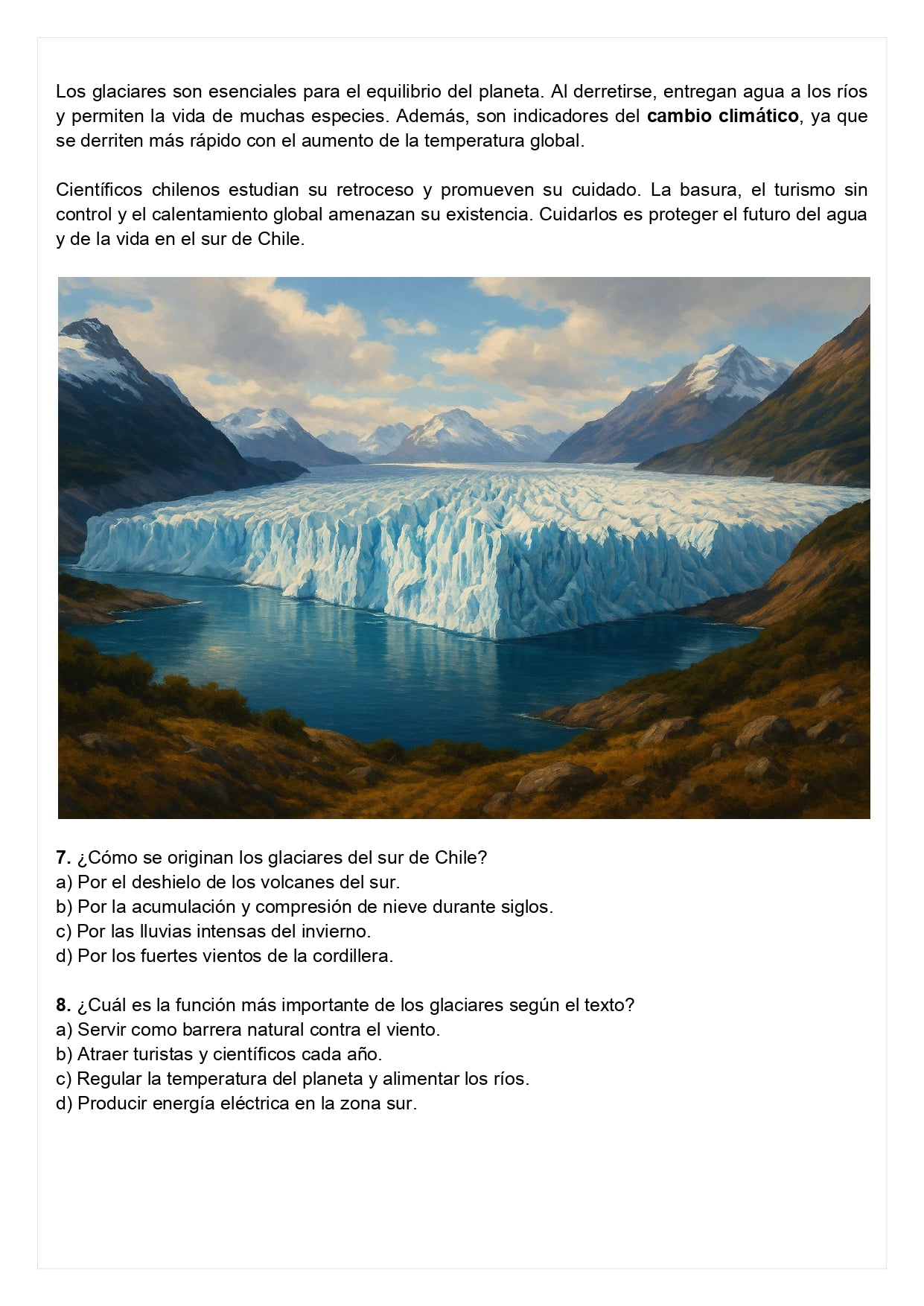 Ensayo SIMCE A - Lenguaje 6° básico
