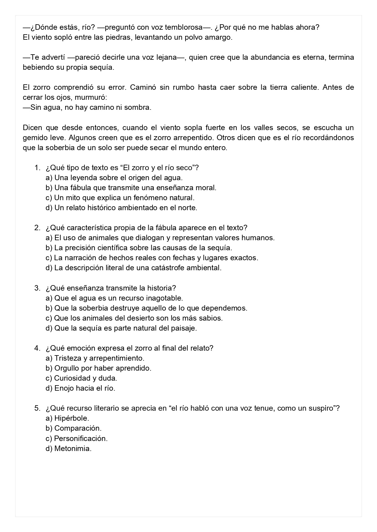 Ensayo SIMCE D - Lenguaje 6° básico
