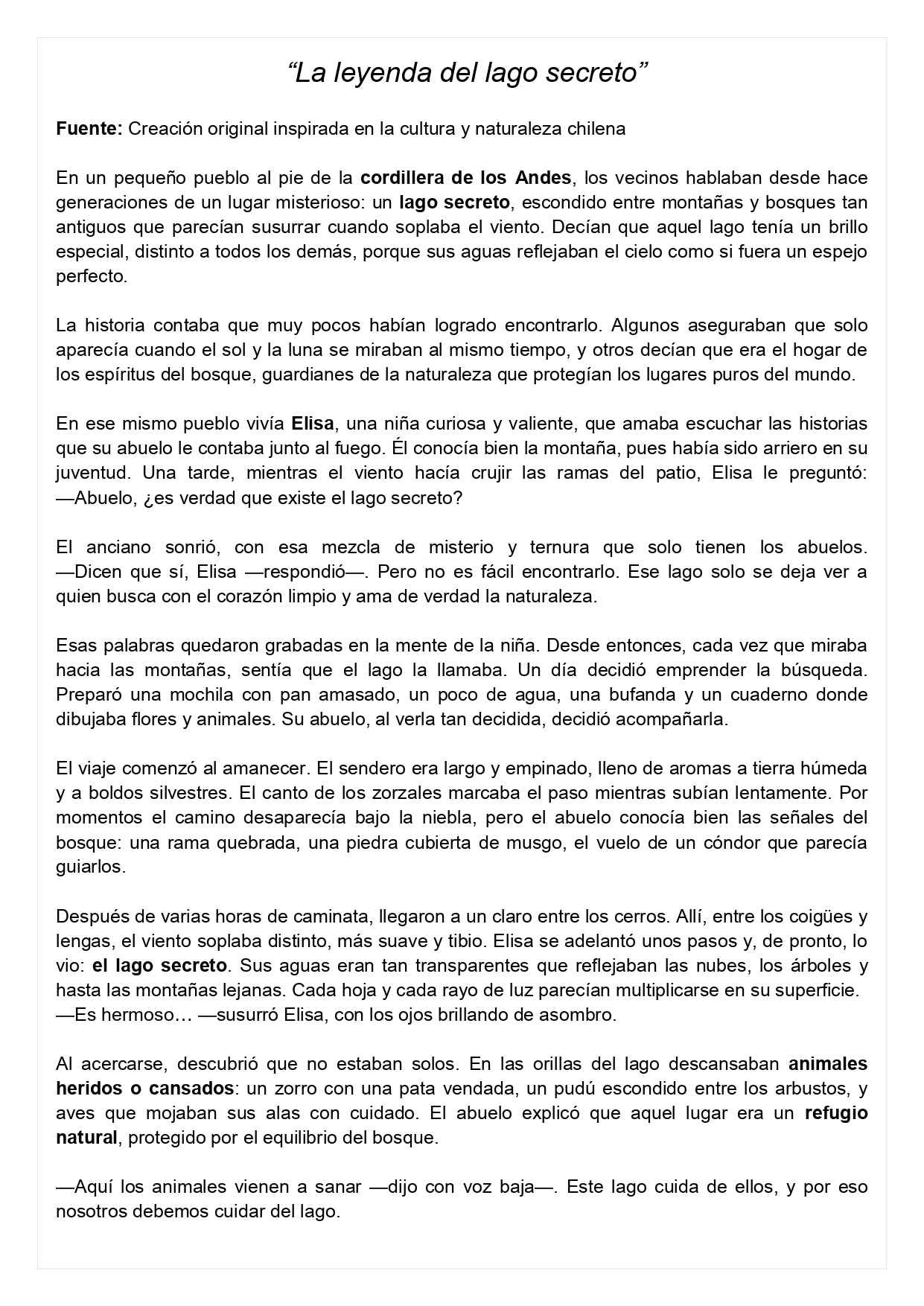 Ensayo SIMCE D - Lenguaje 8° básico