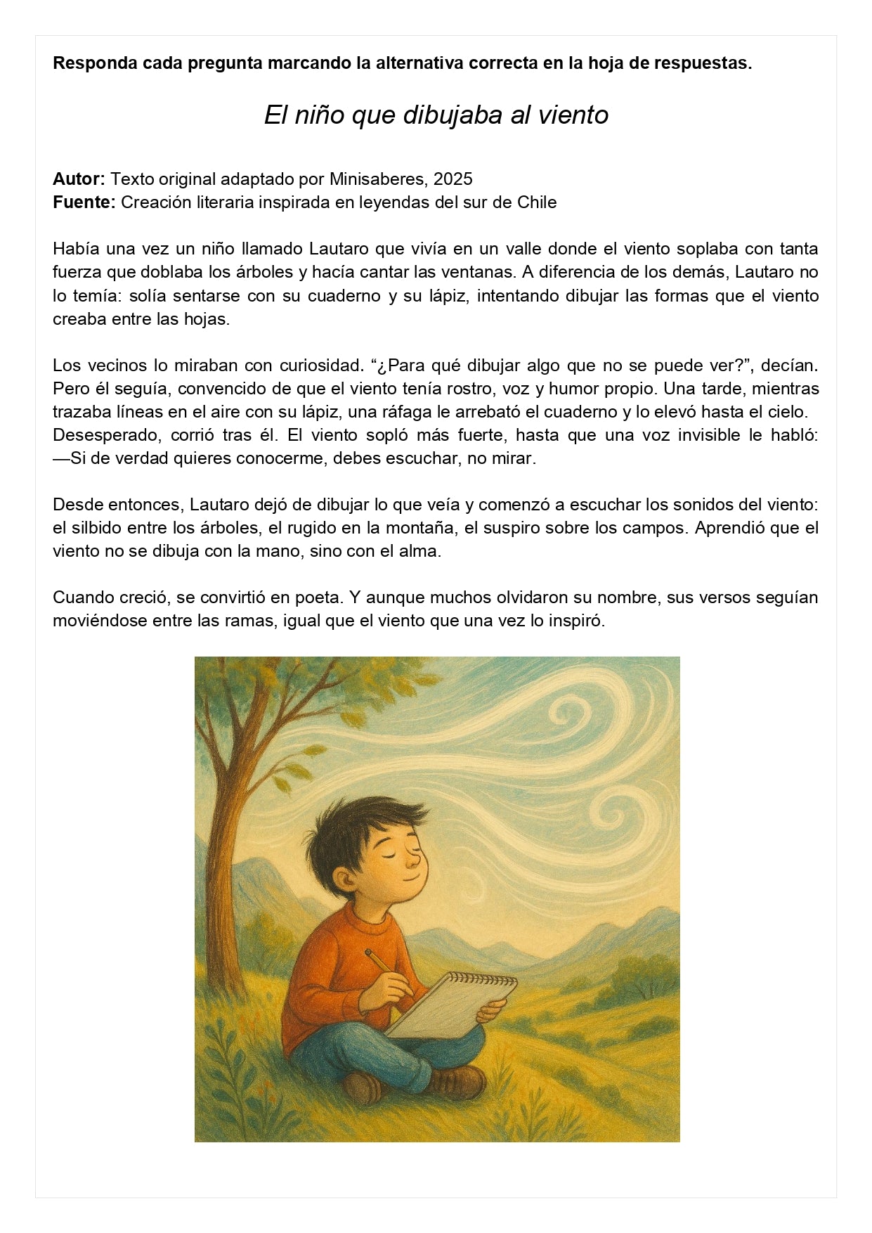Ensayo SIMCE E - Lenguaje 4° básico