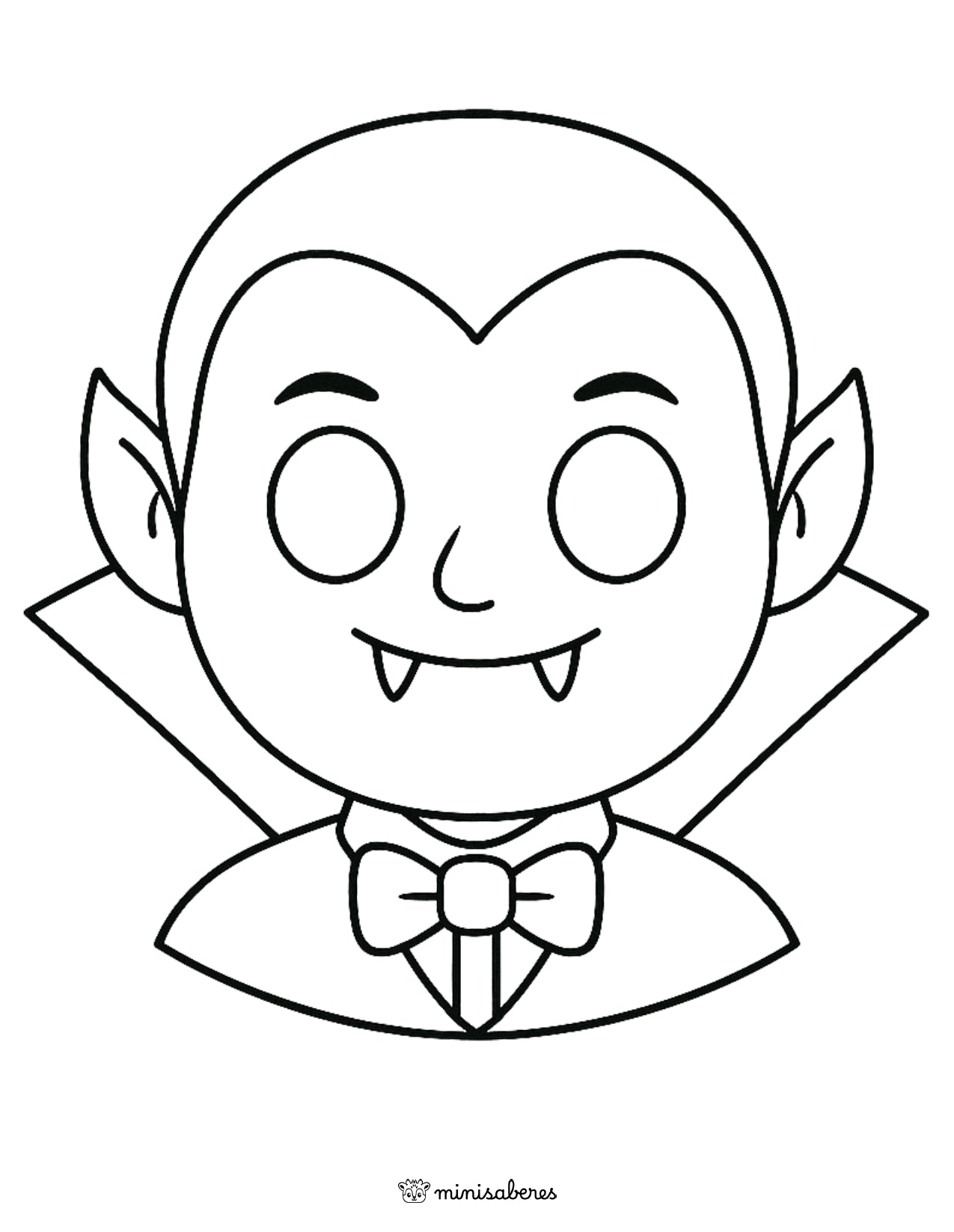 Máscaras de Halloween para colorear e imprimir GRATIS – Especial Halloween Minisaberes