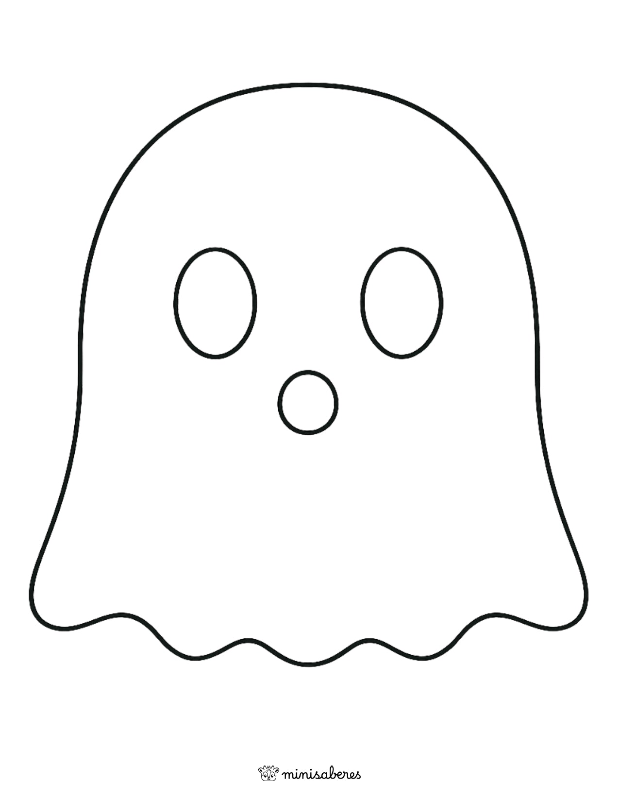 Máscaras de Halloween para colorear e imprimir GRATIS – Especial Halloween Minisaberes
