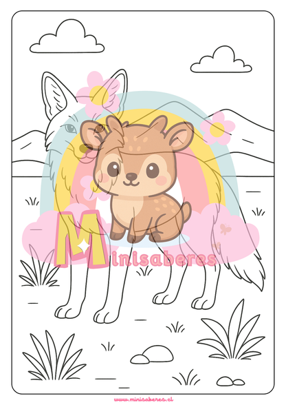 Libro para colorear - Animales Nativos (Zona Norte Chico)