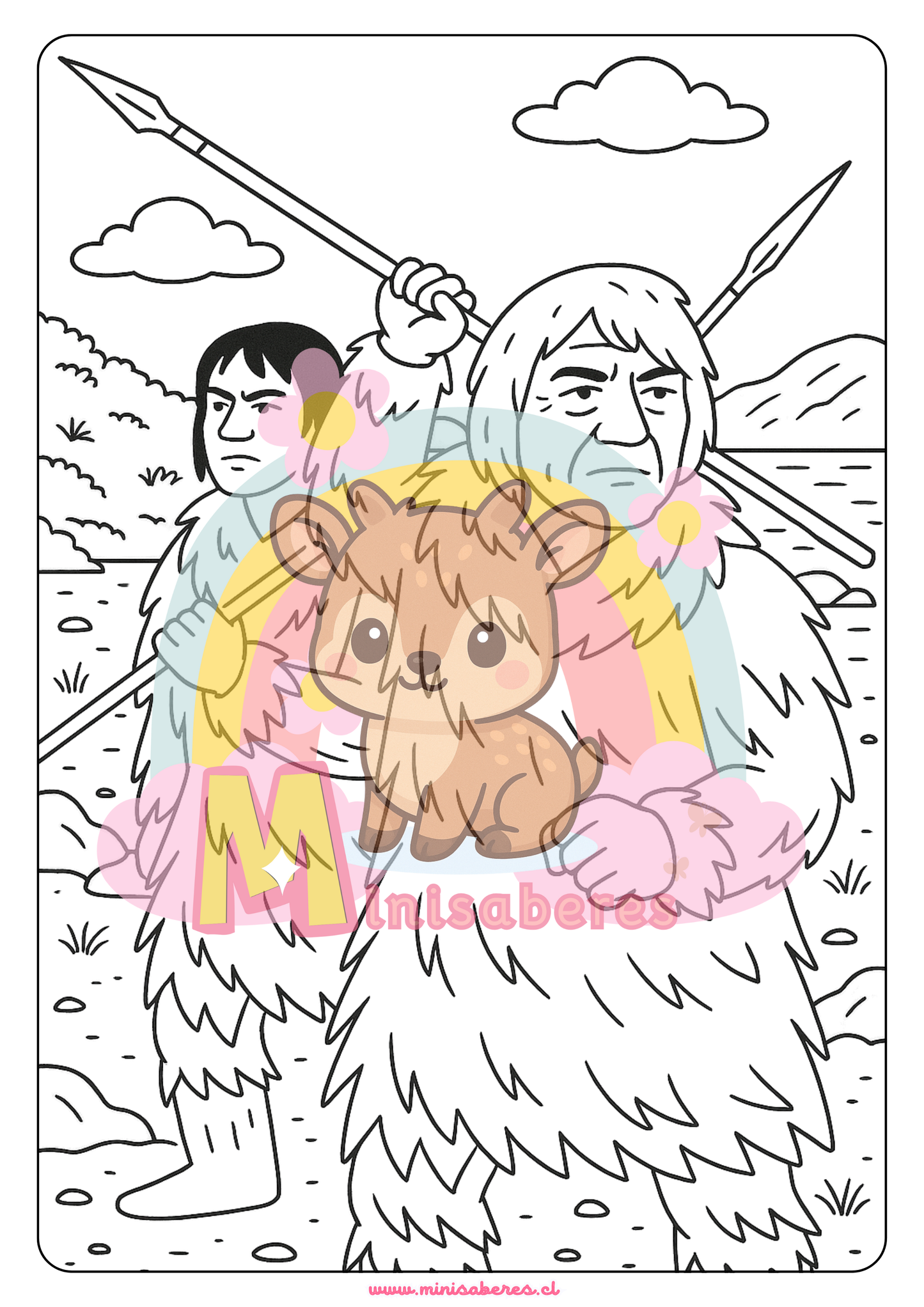 Libro para colorear - Pueblo Kawésqar