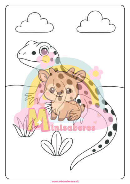 Libro para colorear - Animales Nativos (Zona Norte)