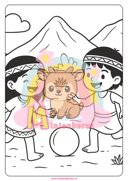 Libro para colorear - Pueblo Diaguita