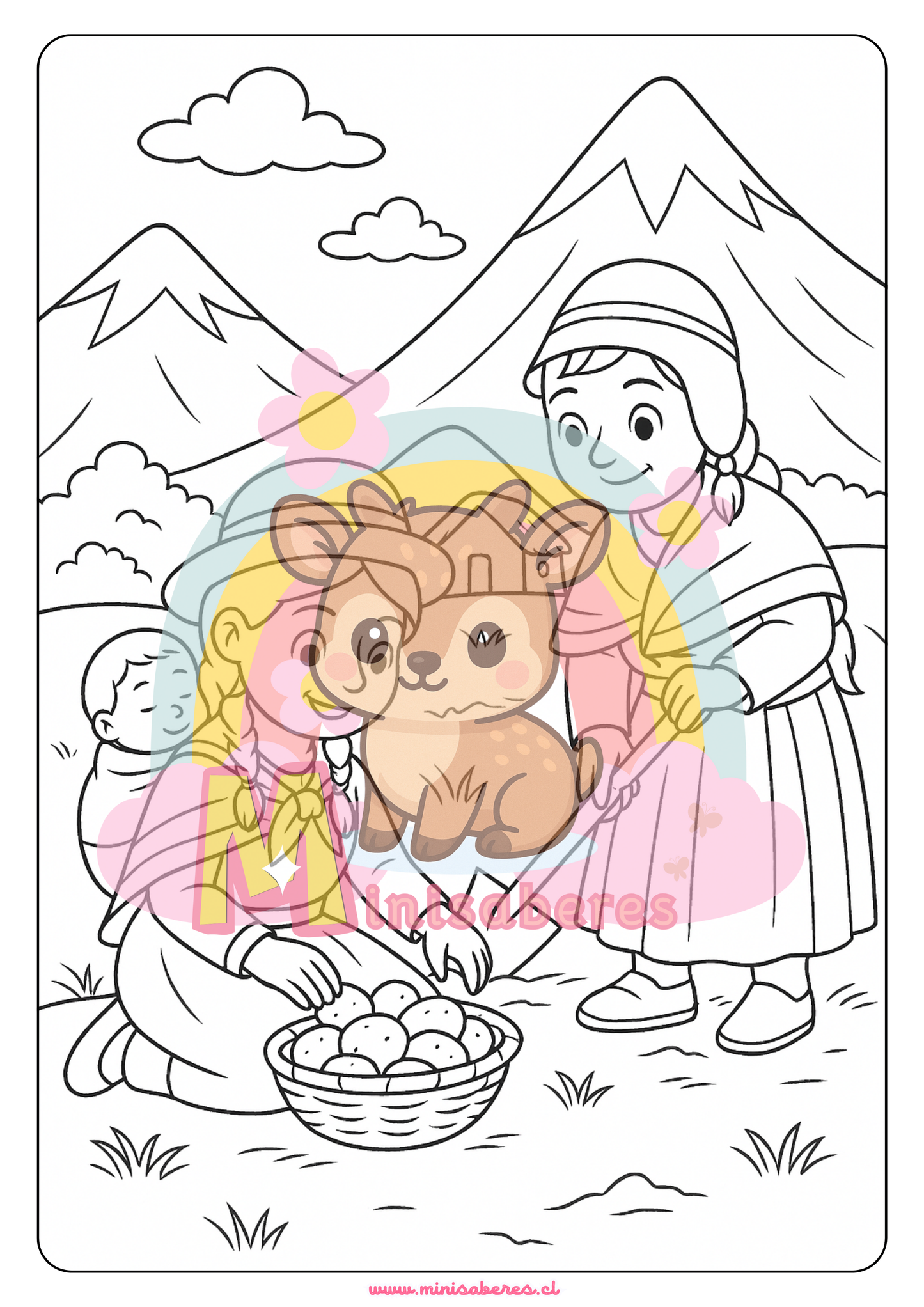 Libro para colorear - Pueblo Quechua